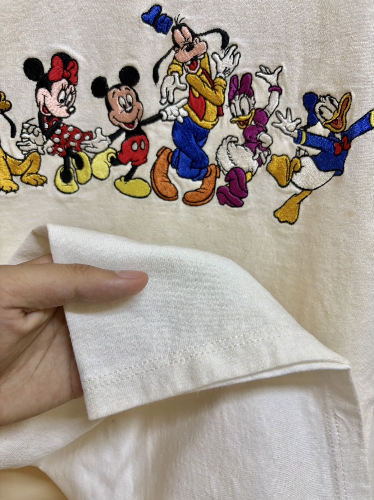 Vintage Vintage 90s Mickey Mouse Line Up Embroidery Cartoon Disney Size US XL / EU 56 / 4 - 11 Thumbnail