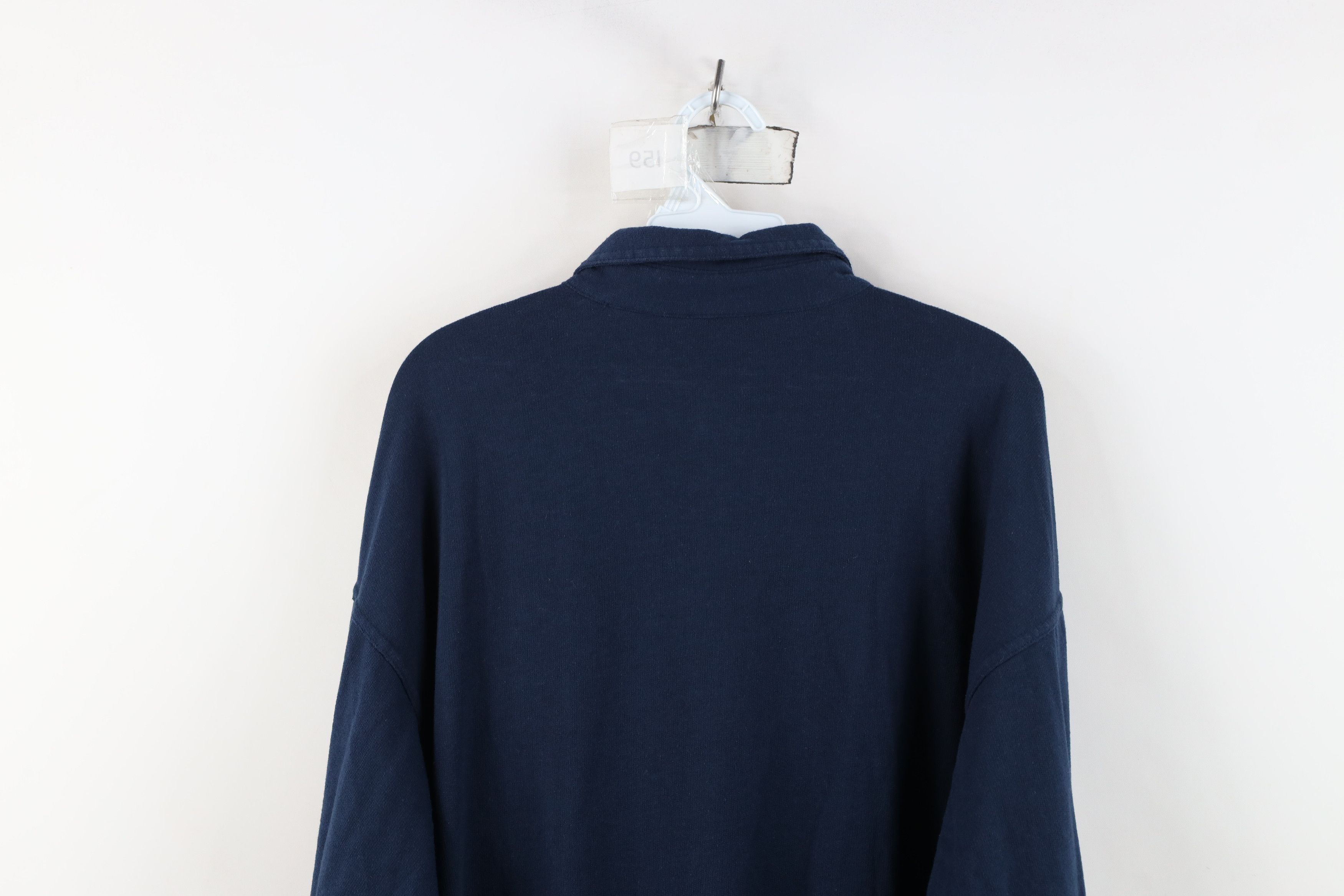 Vintage Vintage 90s Streetwear Block Pullover Long Sleeve Rugby Polo Size US L / EU 52-54 / 3 - 12 Thumbnail