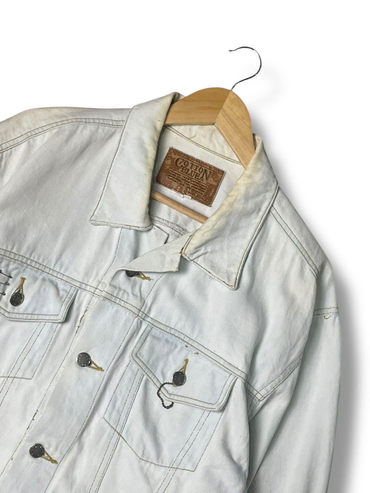 Japanese Brand × Vintage Cotton Blue Brand Denim Jacket (69) Size US L / EU 52-54 / 3 - 2 Thumbnail
