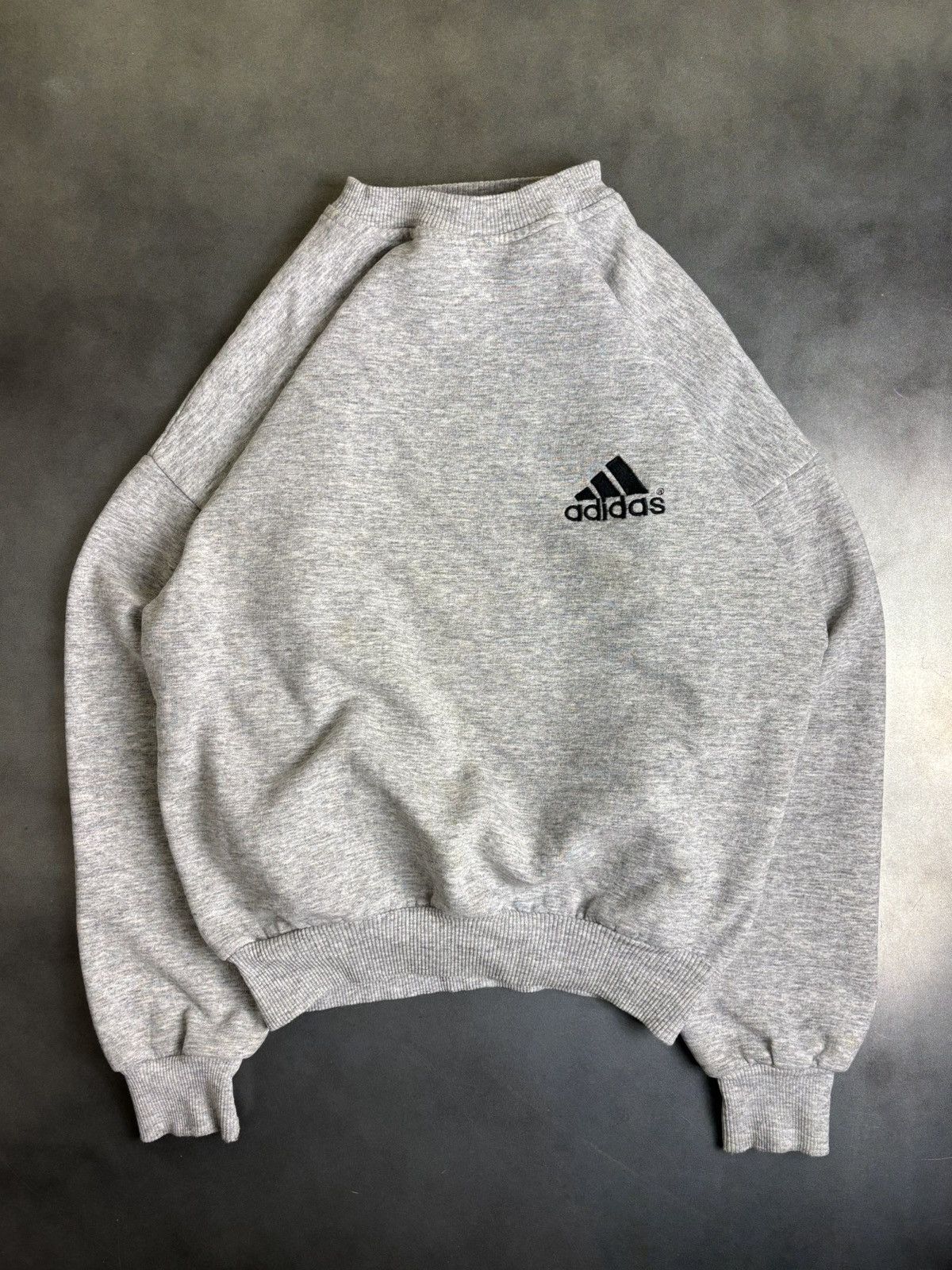 Adidas × Vintage 1990s Adidas Sweatshirt Vintage Crewneck Pullover Gray Blank Size US XS / EU 42 / 0 - 2 Thumbnail