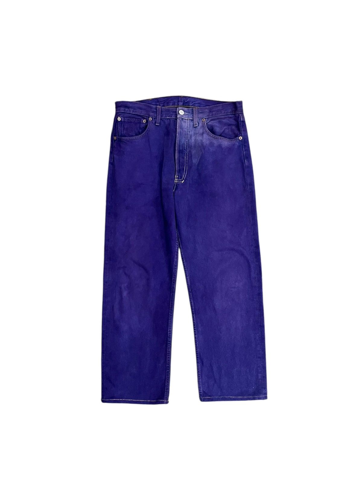 Levi's × Vintage Vtg 90's Levis 501 Purple Dyed Denim Pants Size US 32 / EU 48 - 1 Thumbnail