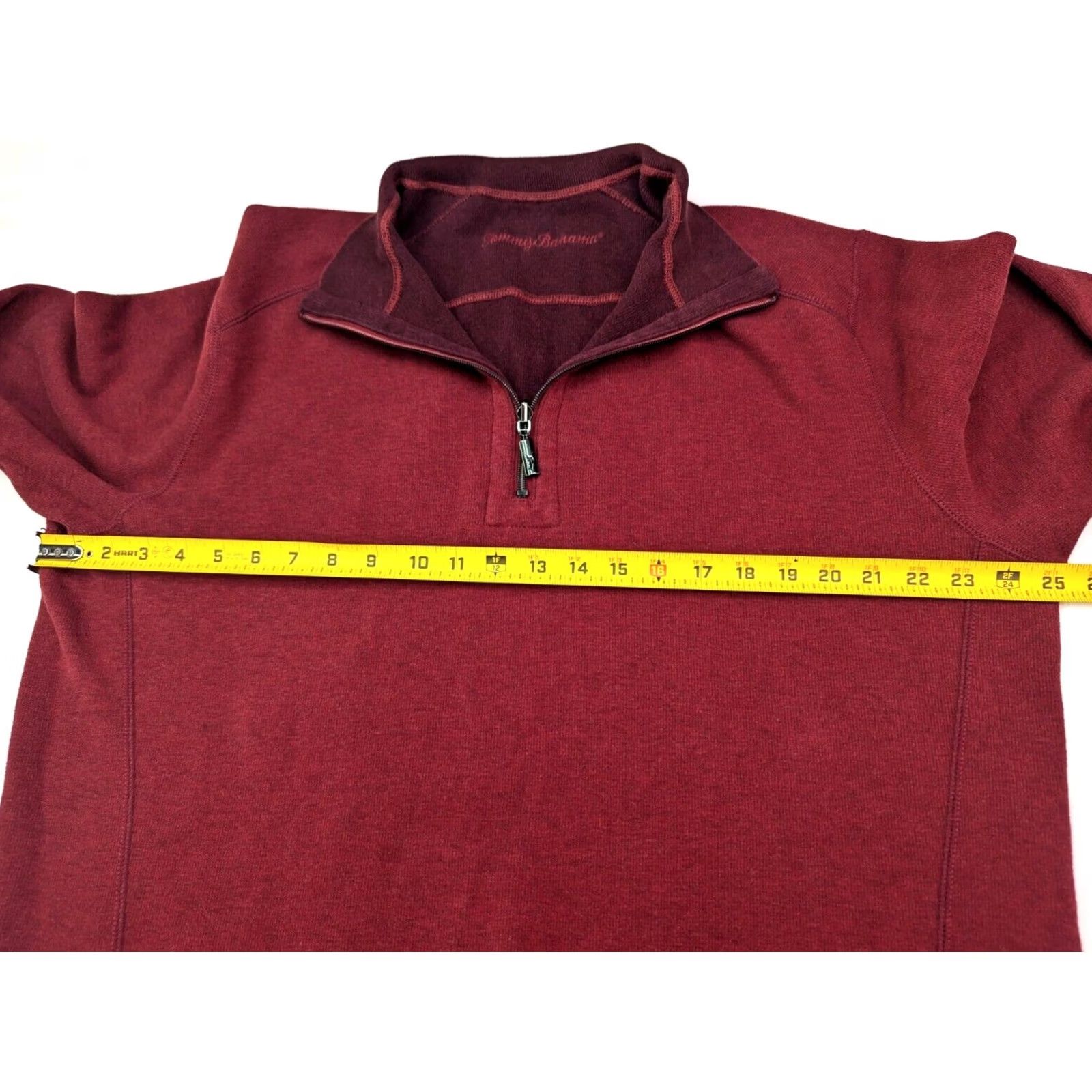 Tommy Bahama Tommy Bahama 1/4 Zip Pullover Reversible Sweater Men 2XL Golf Red Outdoors Shirt Size US XXL / EU 58 / 5 - 4 Thumbnail