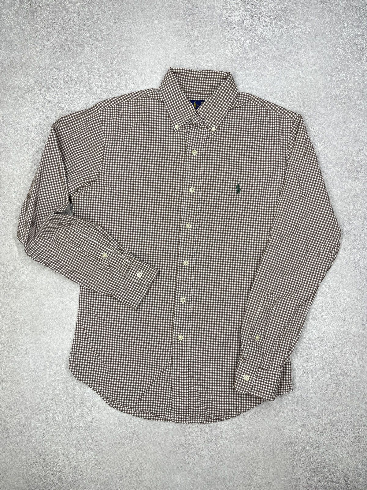 Ralph Lauren Mens Polo Ralph Lauren Shirt Plaid Into a Cage Brown Size S Size US S / EU 44-46 / 1 - 2 Thumbnail