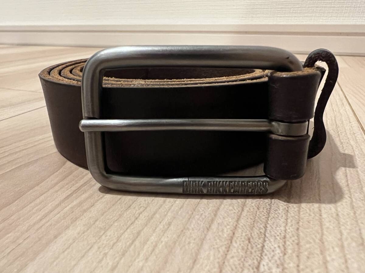 Dirk Bikkembergs Archive Leather Belt Size 34 - 2 Thumbnail