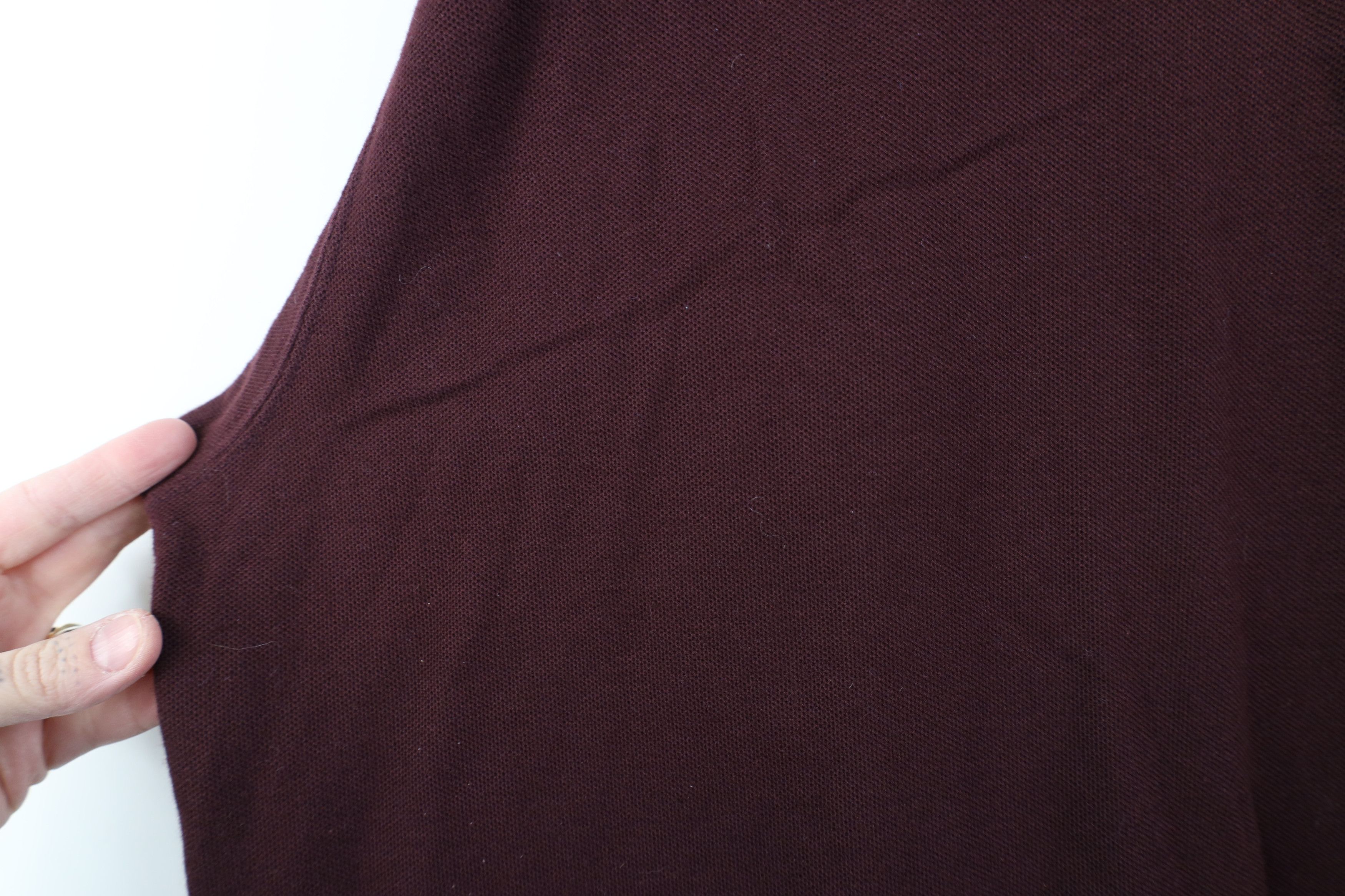 L.L. Bean Vintage 90s LL Bean Cotton Long Sleeve Rugby Polo Maroon USA Size US XL / EU 56 / 4 - 9 Thumbnail