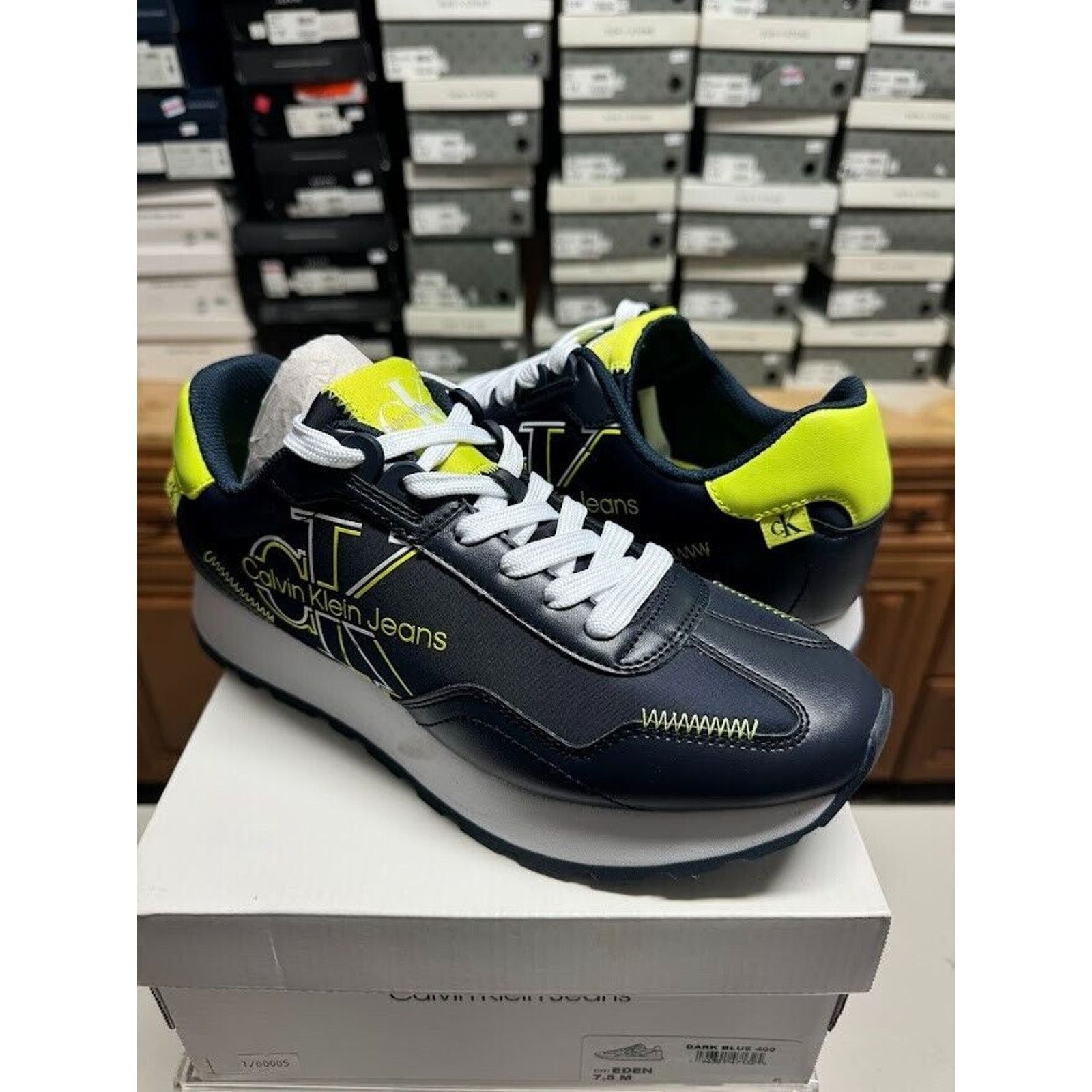 Calvin Klein Calvin Klein Eden Men's 10.5 Sneakers - Dark Blue Size US 10.5 / EU 43-44 - 2 Thumbnail