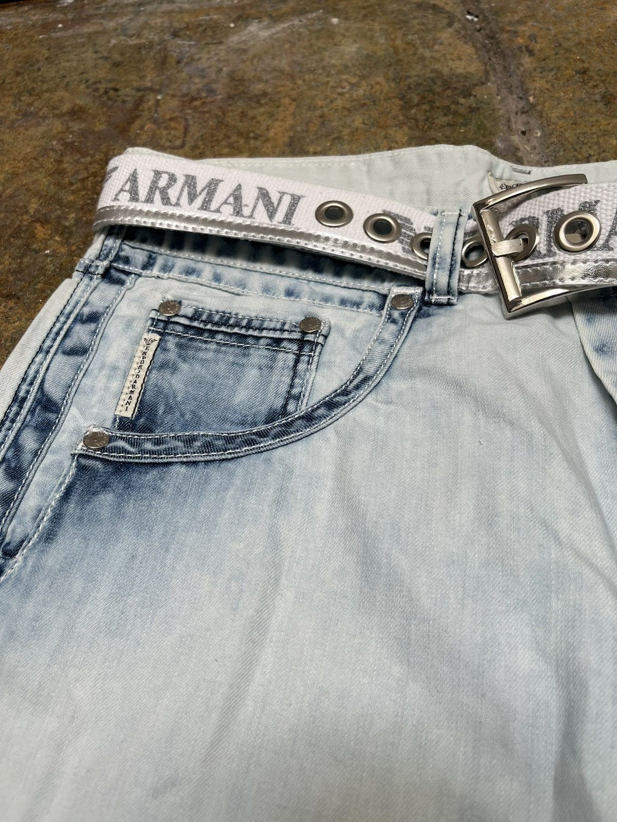 Emporio Armani Vintage Emporio Armani Light Wash Jeans Size US 36 / EU 52 - 3 Thumbnail