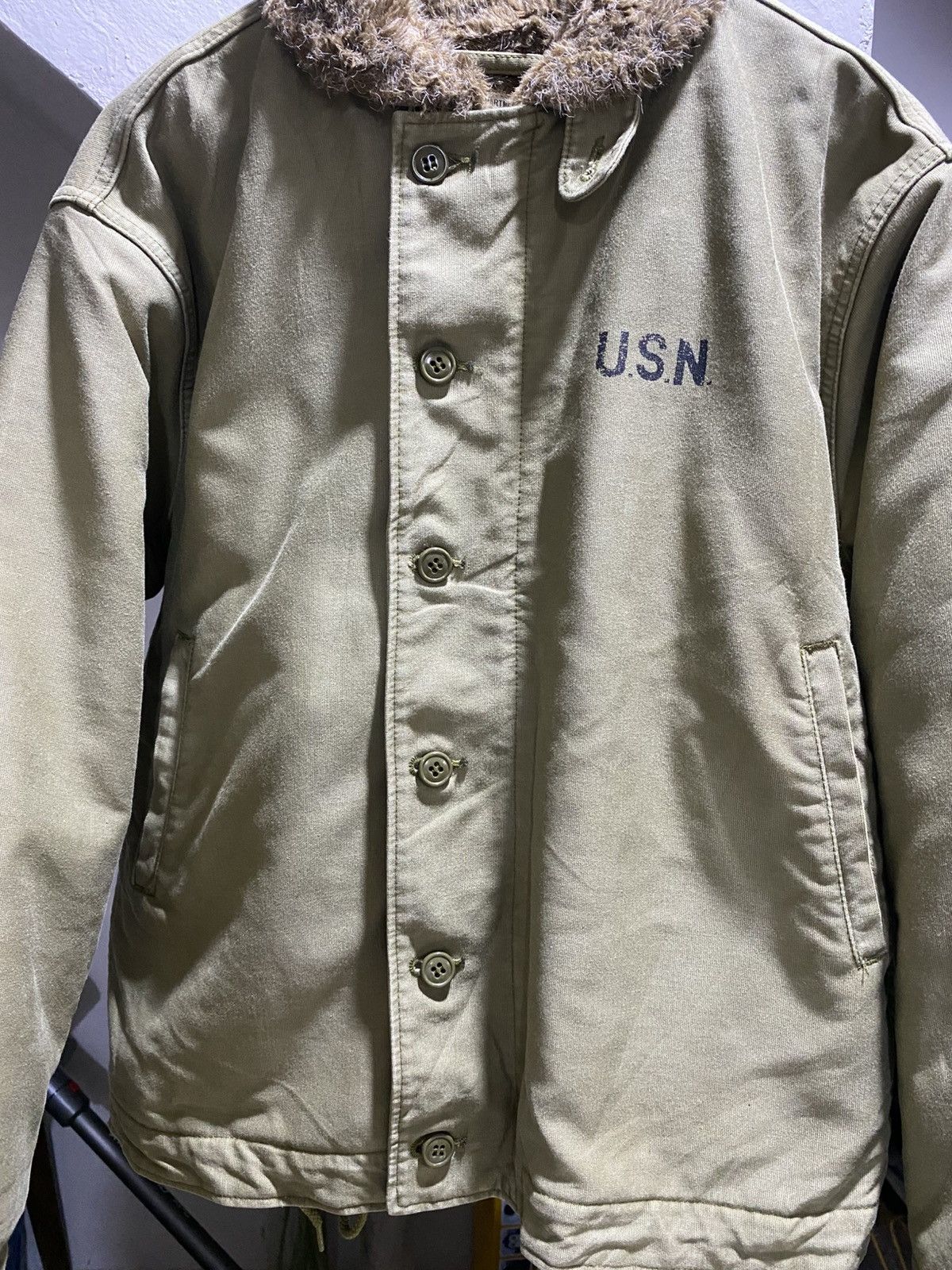 Alpha Industries Houston US N-1 Deck Military Reproduction 1940s WW2 Jacket Size US M / EU 48-50 / 2 - 8 Thumbnail