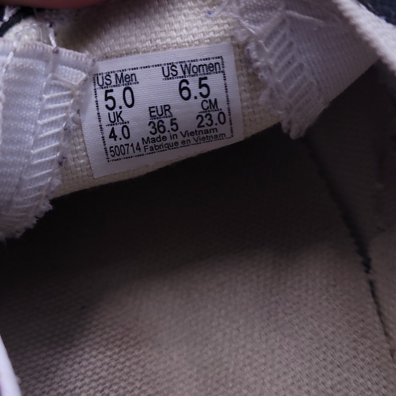 Vans Vans Off the Wall Shoe Womens Size 6.5 Mens 5 500714 Pink Size US 6.5 / IT 36.5 - 8 Thumbnail