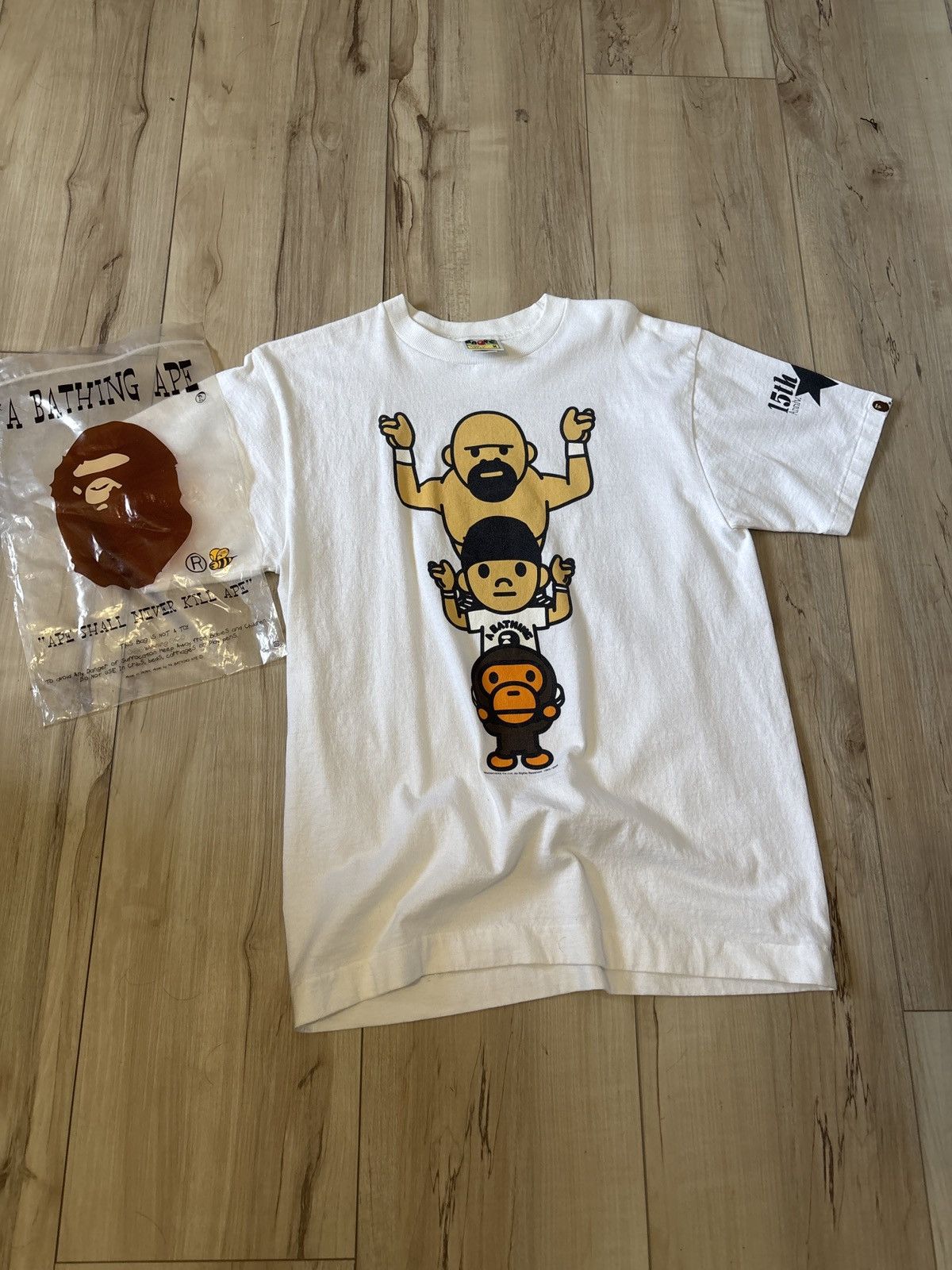 Bape 15th ANIV bapesta wrestling tee 2008 nigo Size US M / EU 48-50 / 2 - 2 Thumbnail
