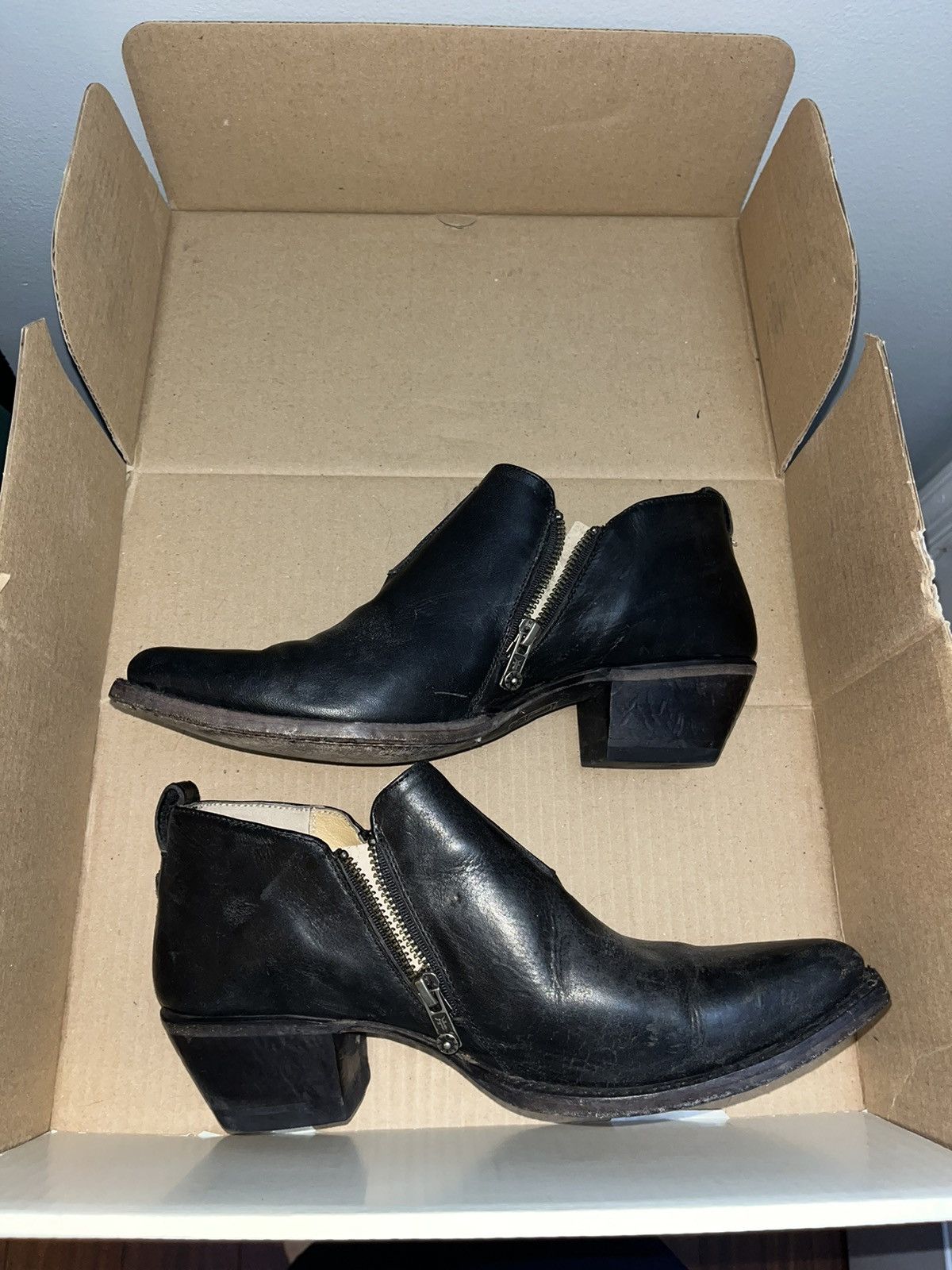 Frye Womens Frye Sacha Moto Shootie Black Size US 9.5 / IT 39.5 - 2 Thumbnail