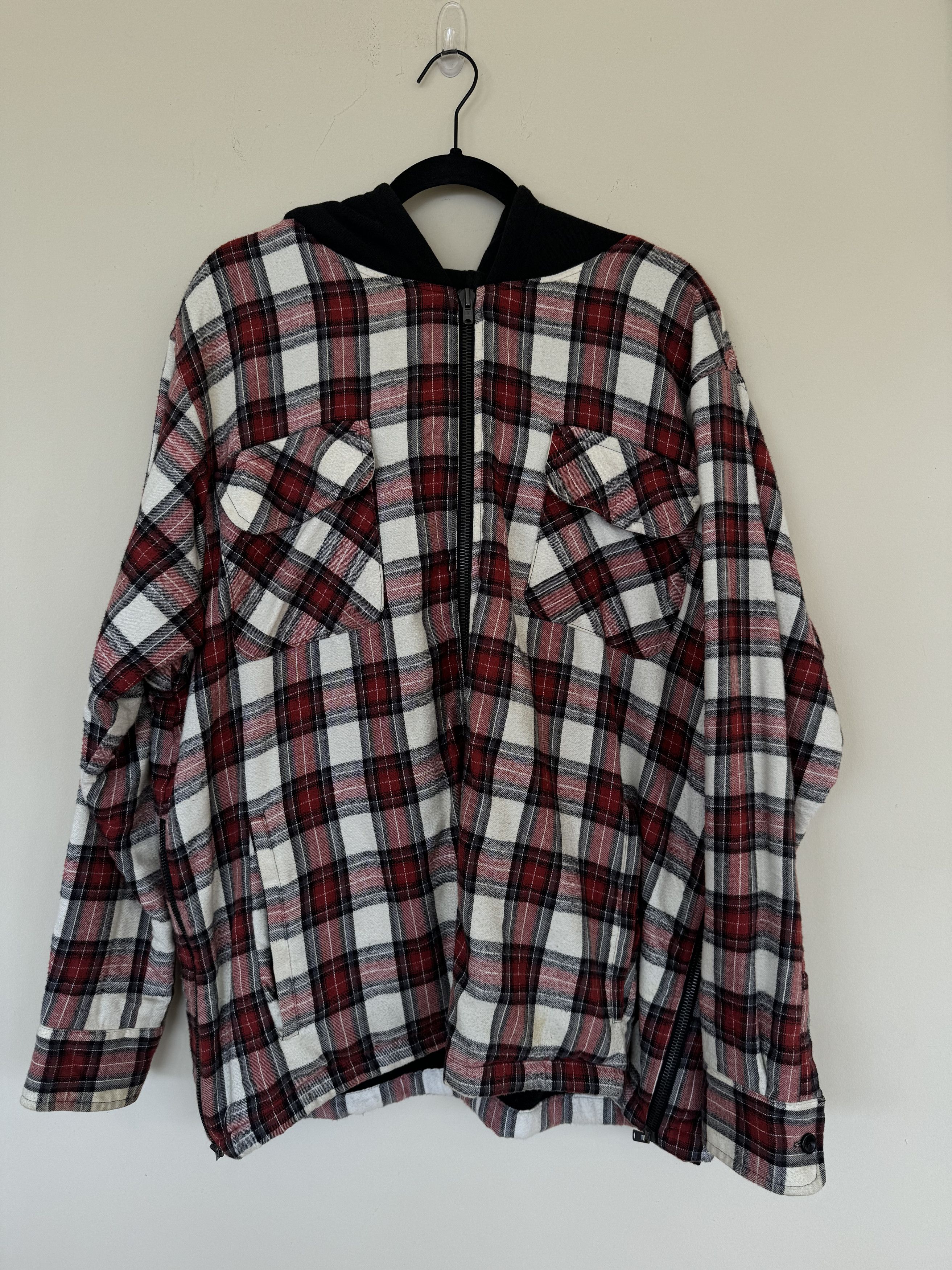 Fear of God 6th Plaid Shirt Jacket ジャケット FEAR OF GOD Oversized Check Shirt Jacket Black/White - FW18 - US