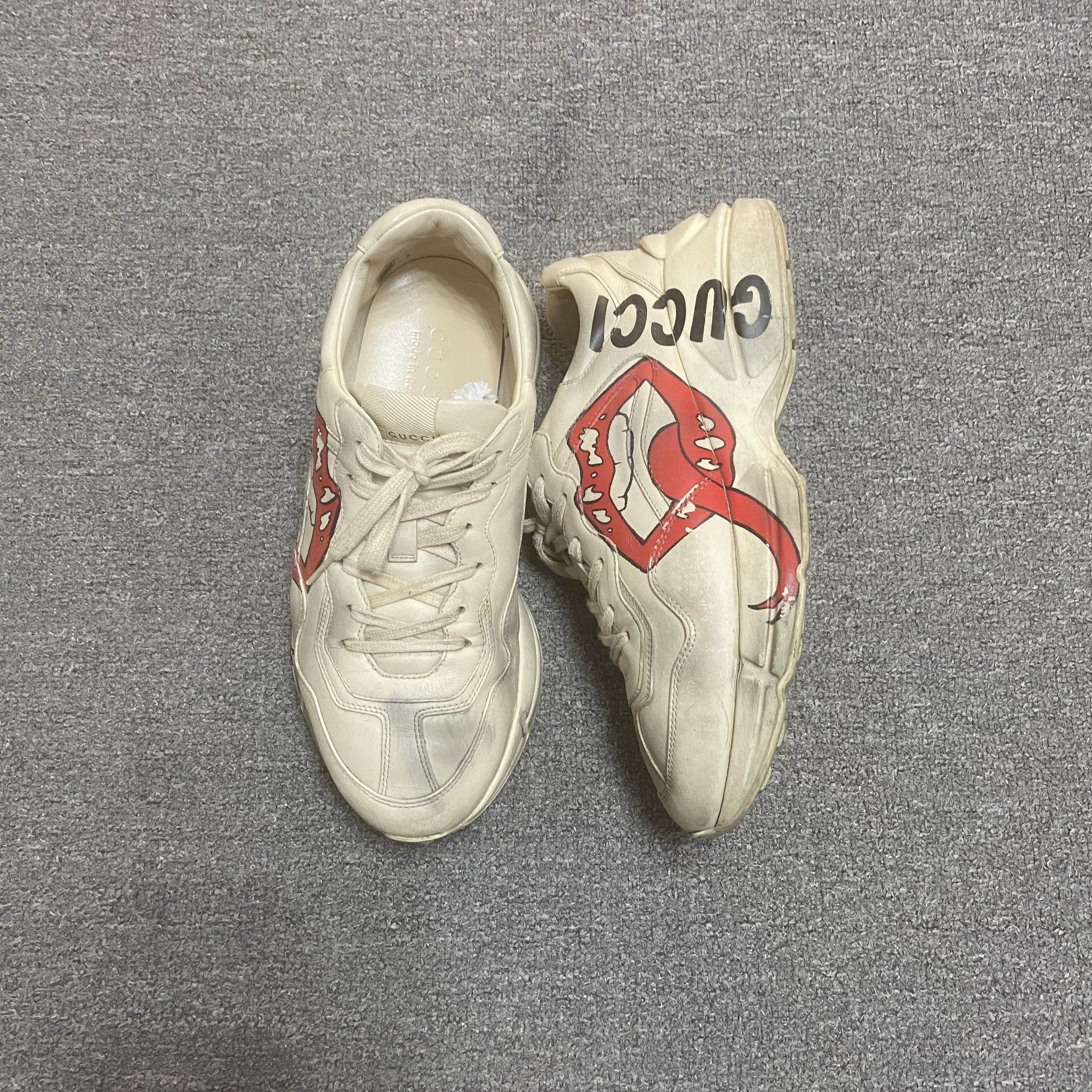 Gucci Gucci Rhyton Distressed Dad Shoes Size US 8 / EU 41 - 1 Thumbnail