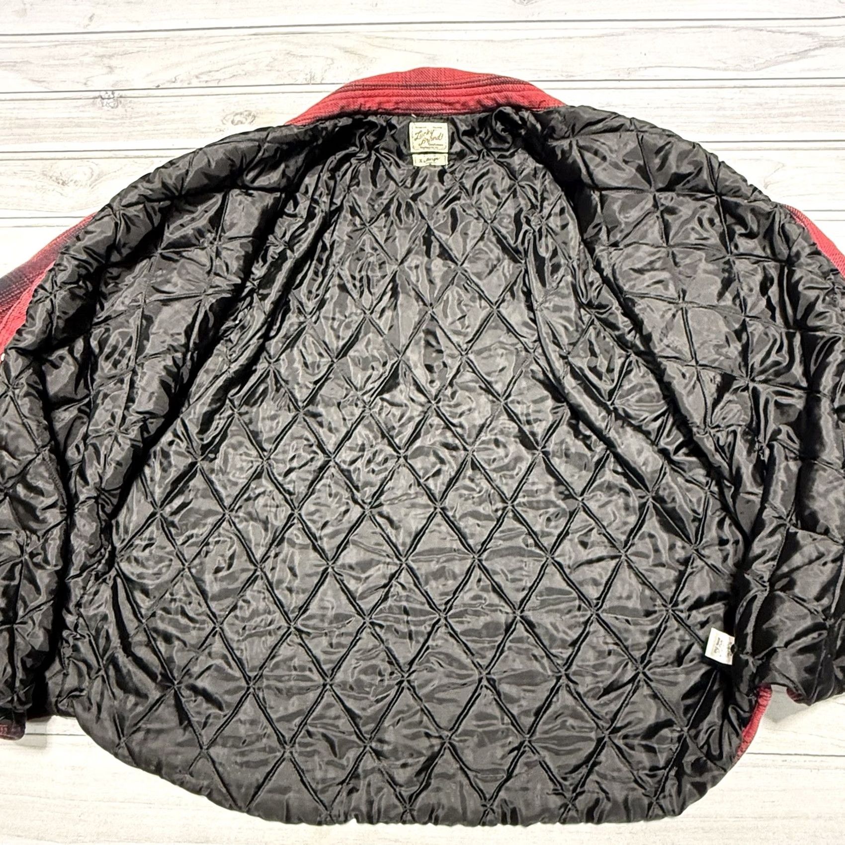 Lucky Brand Lucky Brand Shacket Mens XL Red Plaid Quilted Flannel Jacket Size US XL / EU 56 / 4 - 4 Thumbnail