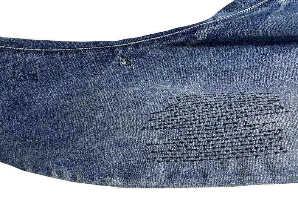 G-Star G Star Raw Denim J cut suspender patch sashiko stitch jeans Size US 34 / EU 50 - 5 Thumbnail