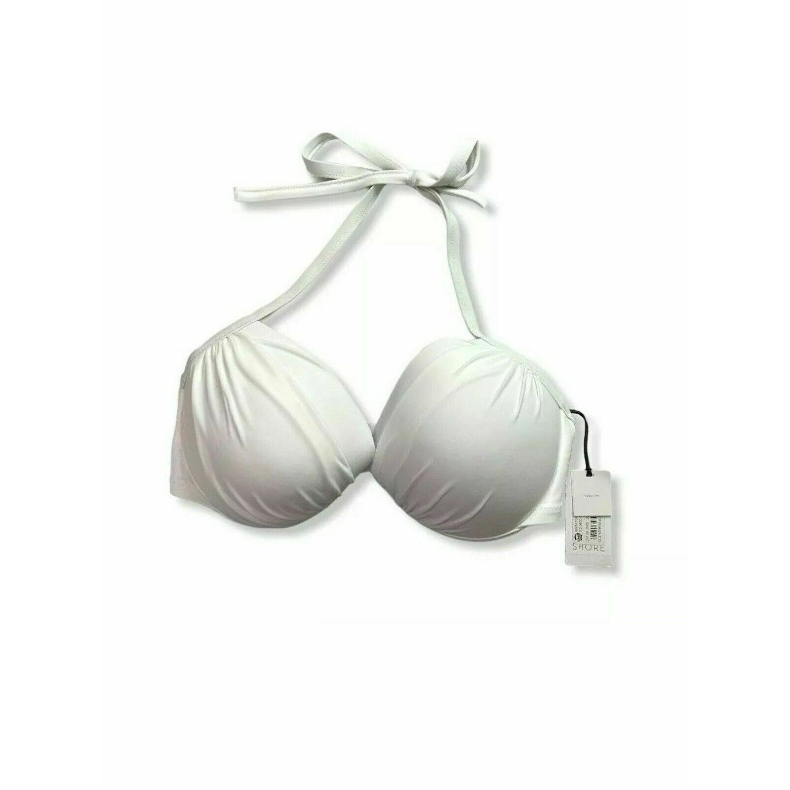 Other Womens Light Lift Halter Bikini Top Shade & Shore White Adju Size ONE SIZE - 2 Thumbnail