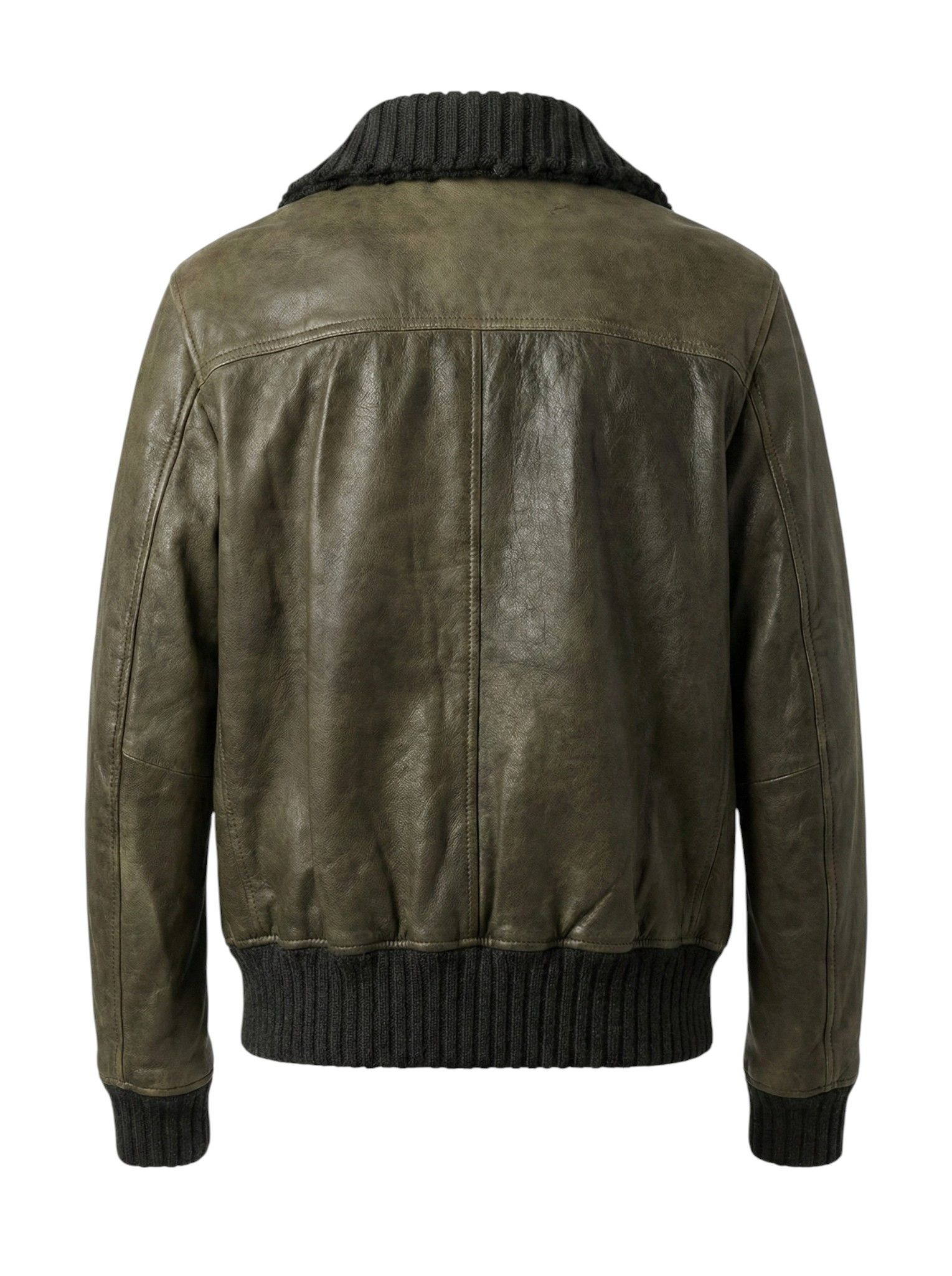 Dolce & Gabbana SHEEPSKIN LEATHER HIGH NECK JACKET Size US L / EU 52-54 / 3 - 2 Thumbnail