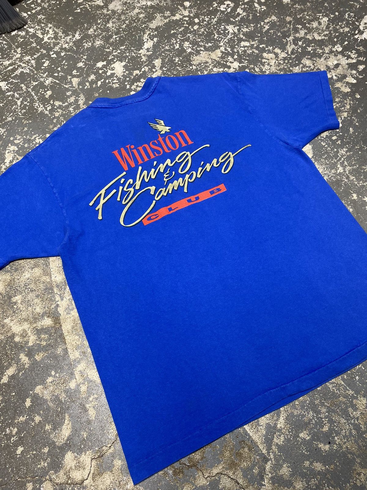 Vintage Vintage That’s Worth A Winston Hook Line Sinker 1993 Tshirt Size US XL / EU 56 / 4 - 13 Thumbnail