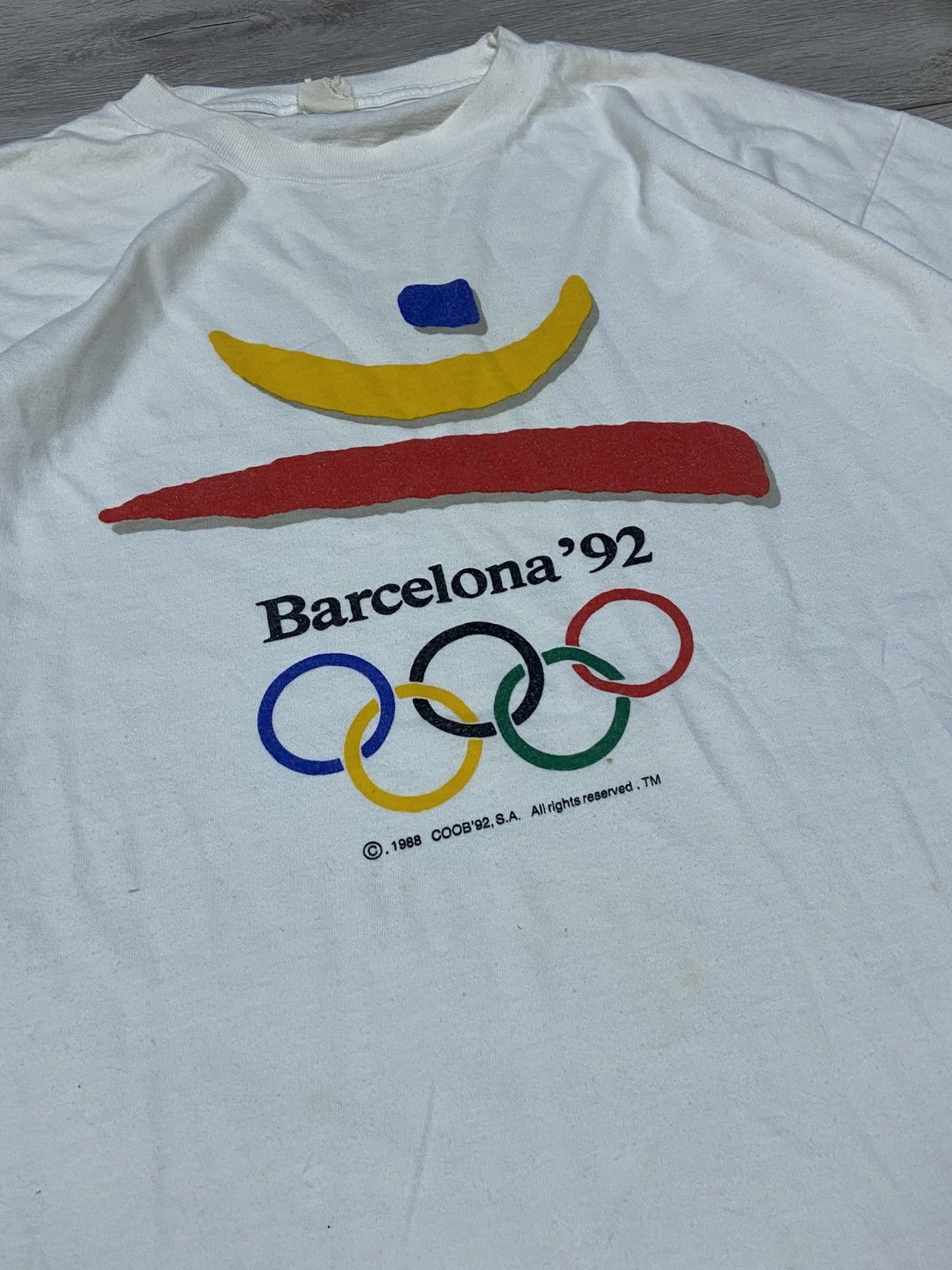USA Olympics × Vintage Barcelona 1988 92 Olympic vintage single stitch t-shirt Size US XXL / EU 58 / 5 - 4 Thumbnail