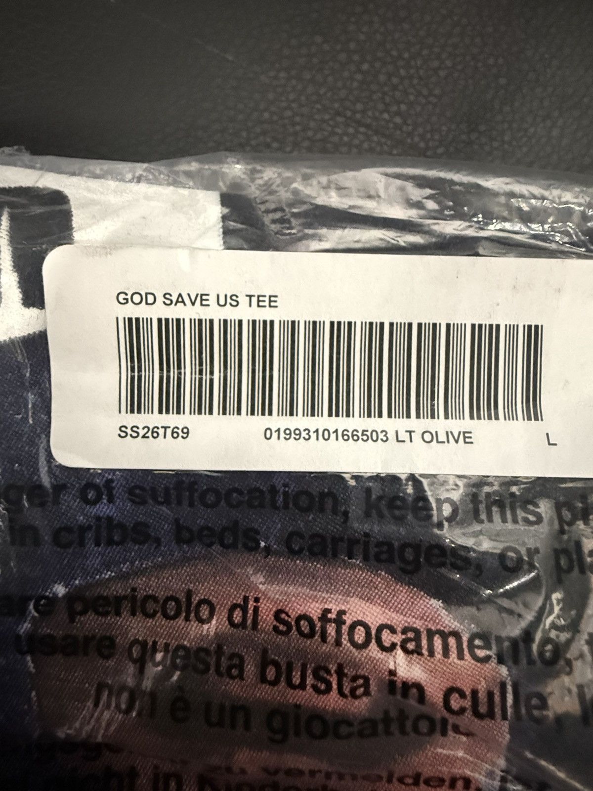 Supreme Supreme God Save Us Tee Size US L / EU 52-54 / 3 - 5 Thumbnail