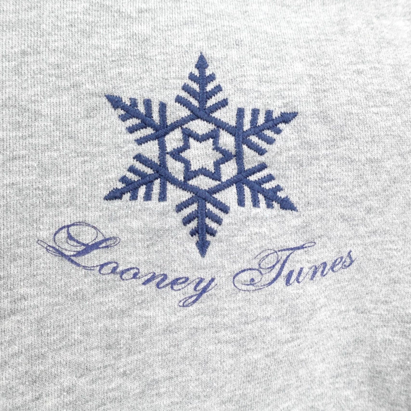Vintage Looney Tunes Hoodie Mens XL Gray Taz Ski Zip Reversible Fleece Jacket Sweatshirt Cartoon Christmas Holiday Outdoor Size US XL / EU 56 / 4 - 3 Thumbnail