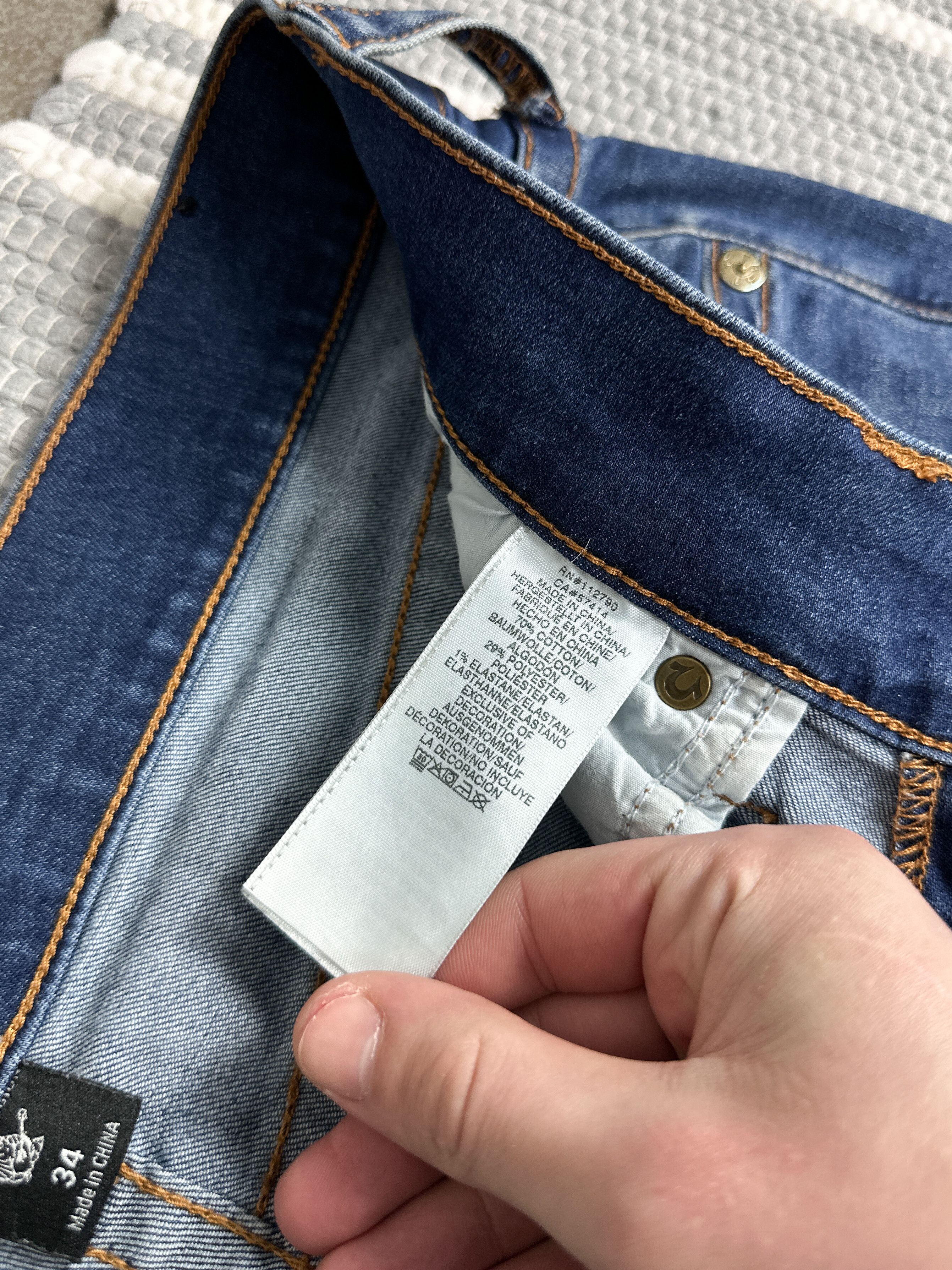 True Religion True Religion Blue Denim Pants Jeans Size 26" / US 2 / IT 38 - 7 Thumbnail