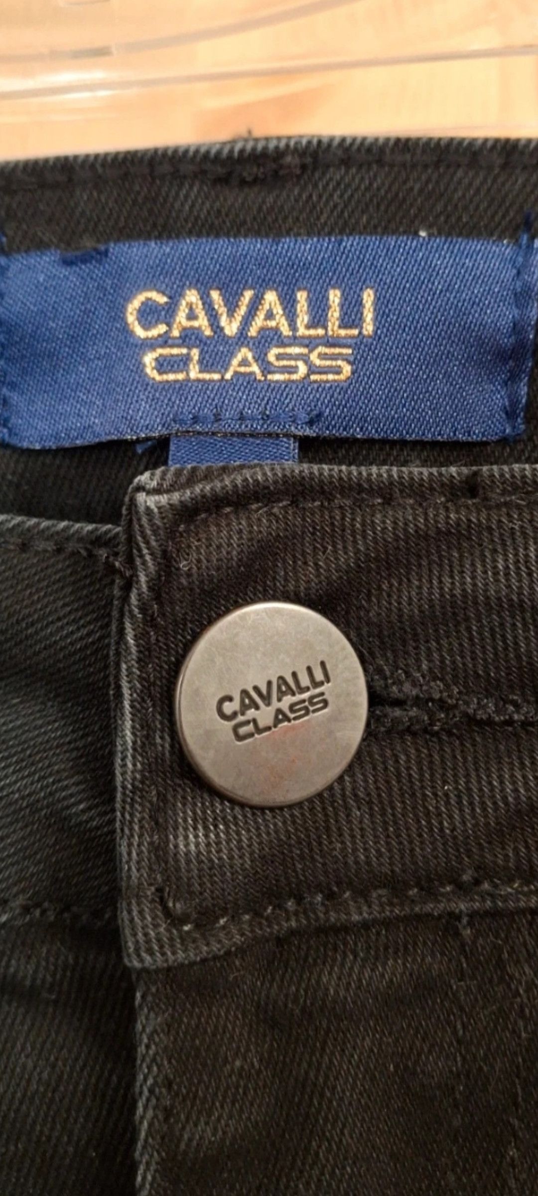 Cavalli Class Cavalli Class Black Distressed Skinny Jeans Size 31" - 1 Thumbnail