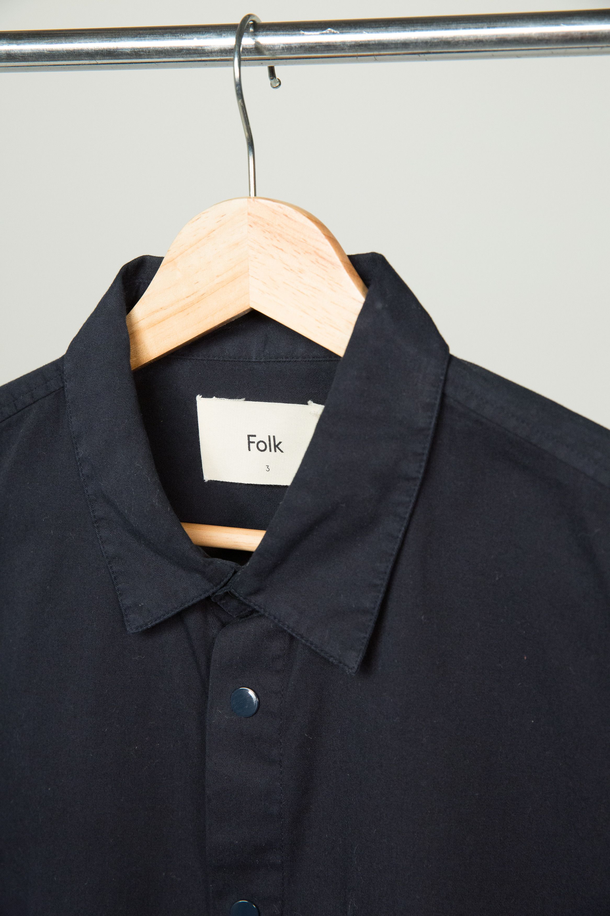 Folk Folk Pop Stud Shirt in Navy Size US M / EU 48-50 / 2 - 7 Thumbnail