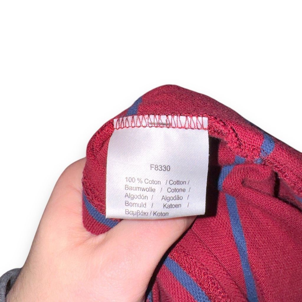 Lacoste Red & Navy Lacoste Slim Fit Waffle Knit Shirt Size L Size US L / EU 52-54 / 3 - 6 Thumbnail