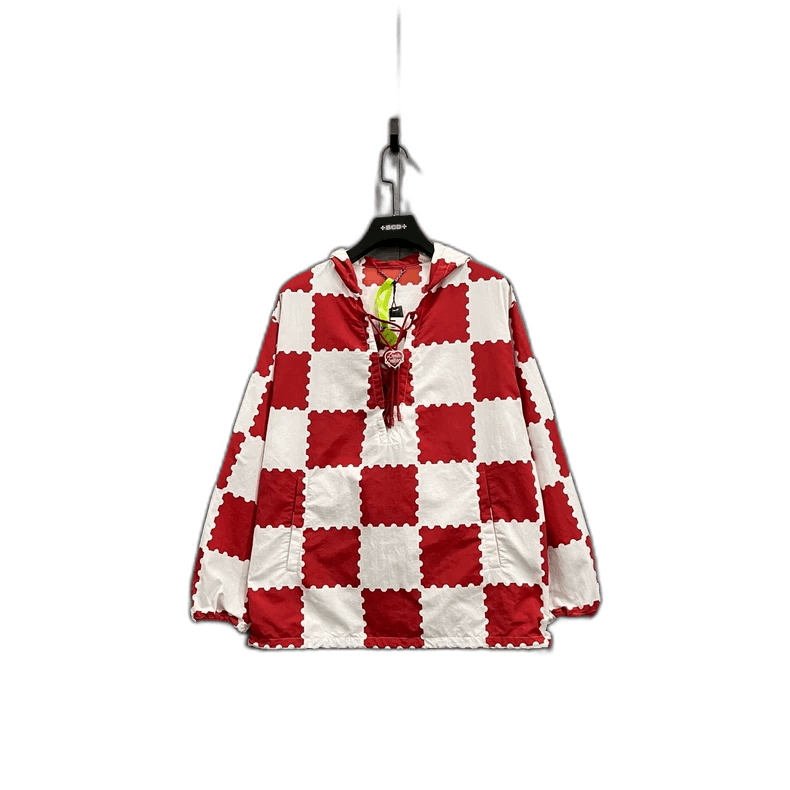 Louis Vuitton Louis Vuitton Nigo2 Red White Checkered Jacket-2506 Size US L / EU 52-54 / 3 - 1 Thumbnail