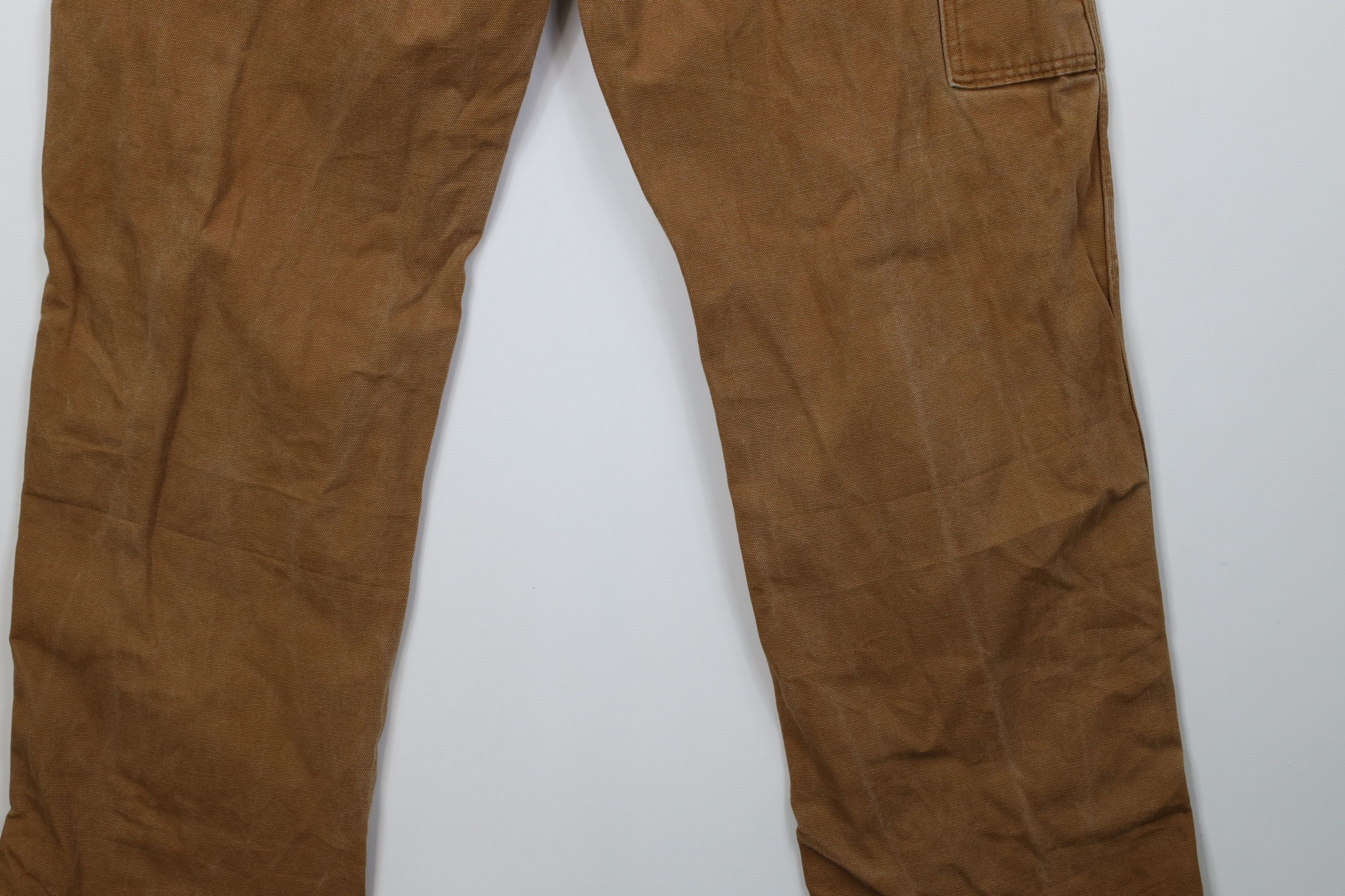 Dickies Vintage Y2K Dickies Canvas Wide Leg Dungaree Pants Brown Size US 36 / EU 52 - 13 Thumbnail