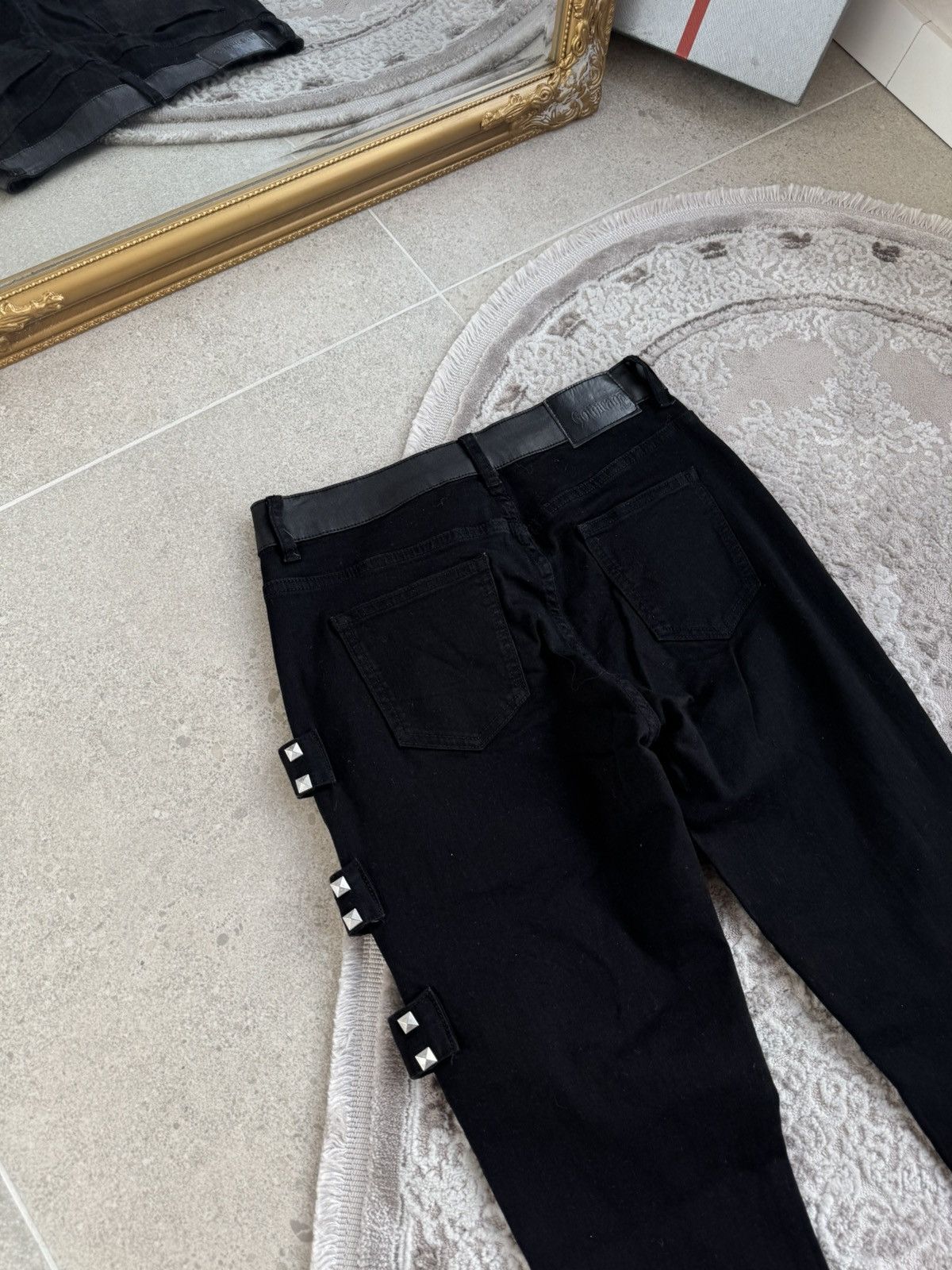 Japanese Brand Rare Pants Gothicana Bondage BDSM Punk Avant-Garde Japan Size US 28 / EU 44 - 8 Thumbnail