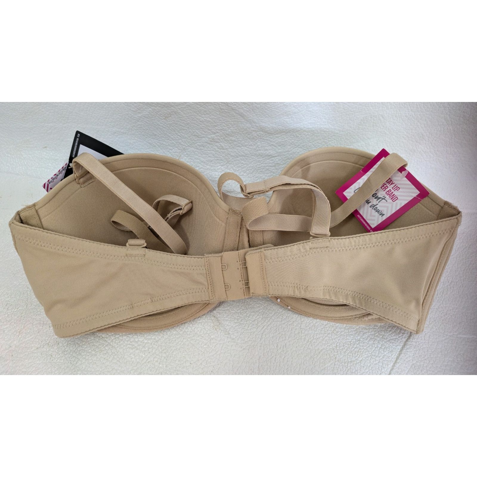 Target Basics Maidenform 5 Way Strapless Bra Beige 36C Detachable Straps Size ONE SIZE - 3 Thumbnail