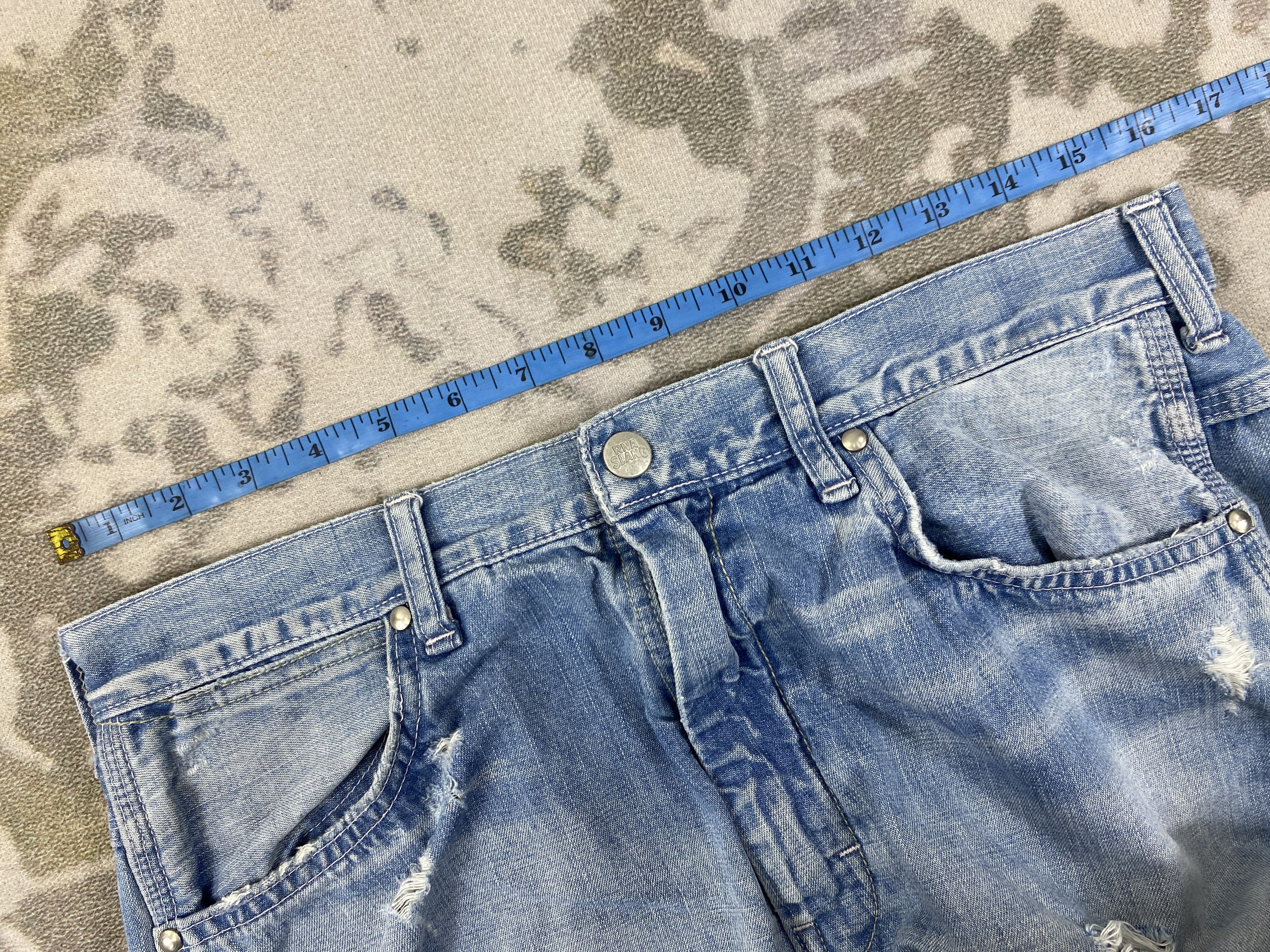 Japanese Brand Vintage Rna Slang Carpenter Jeans 32x29.5 Denim- JN3527 Size US 32 / EU 48 - 5 Thumbnail