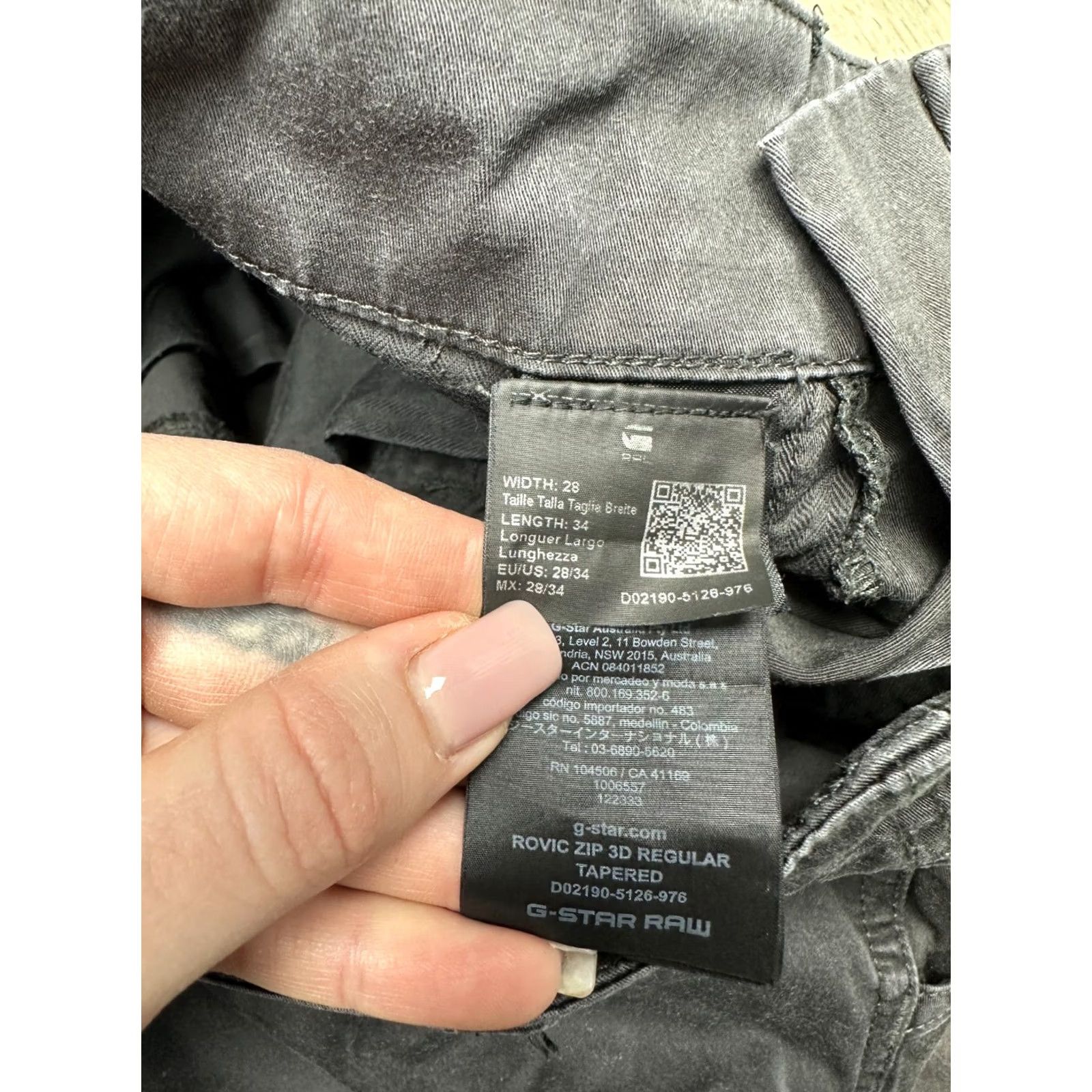G-Star G Star Raw Mens Rovic Zip 3D Regular Tapered Cargo Pants Size 28 Size US 28 / EU 44 - 7 Thumbnail