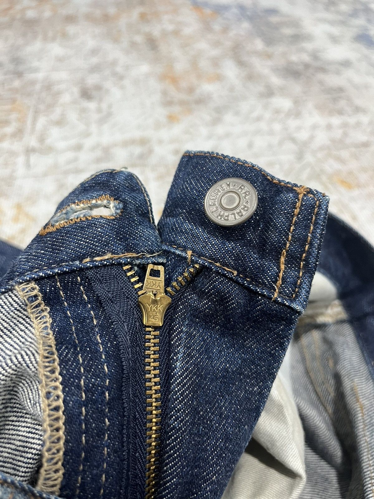 RRL Ralph Lauren Vintage RRL Ralph Lauren Blue Indigo made in USA🇺🇸 Size US 31 - 7 Thumbnail