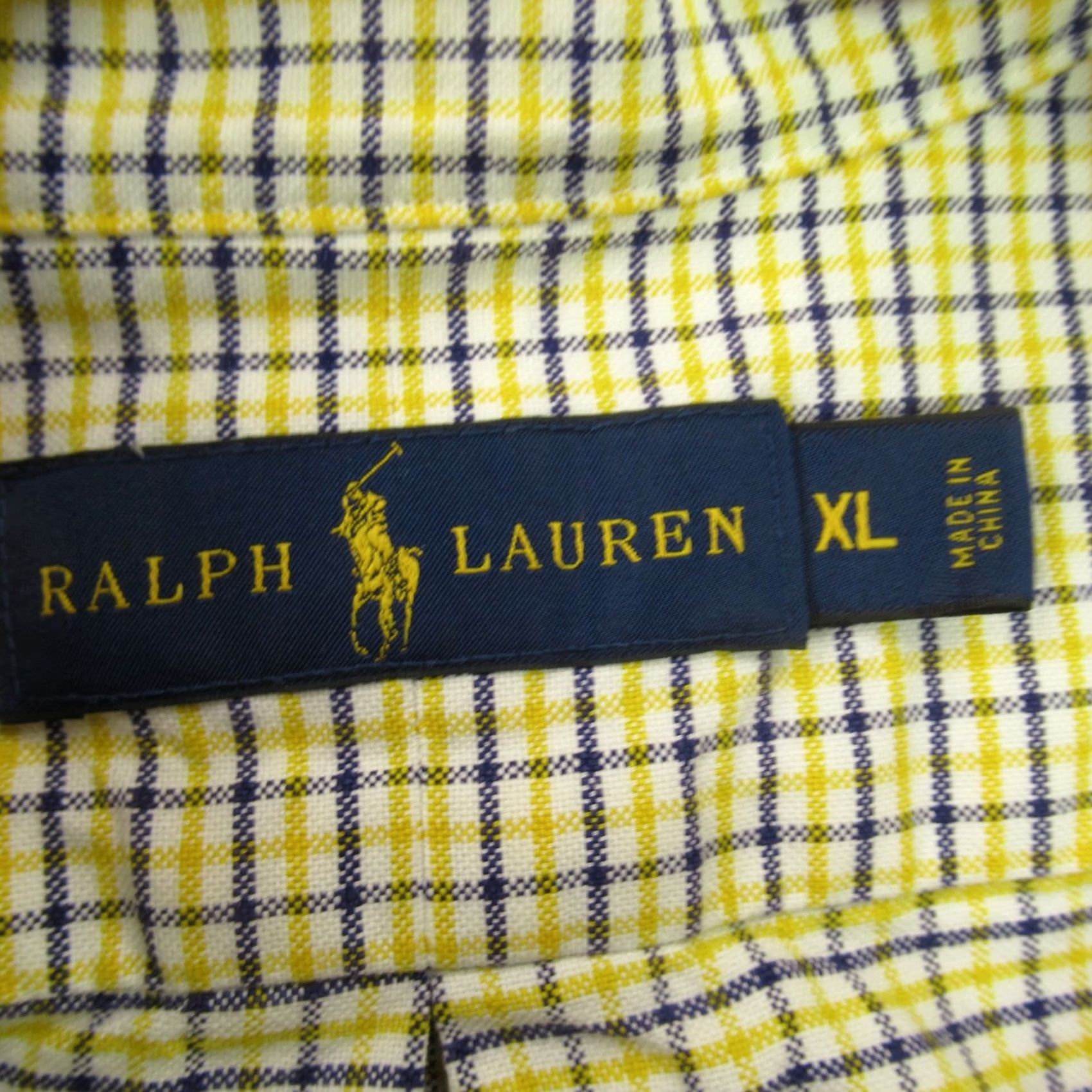 Polo Ralph Lauren Polo Ralph Lauren Shirt Mens XL Yellow Checks Long Sleeve Button Up Size US XL / EU 56 / 4 - 3 Thumbnail