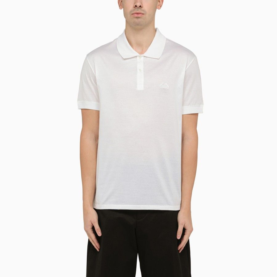 image of Alexander Mcqueen O1D2Blof0124 Polo Shirt In White, Men's (Size Small)