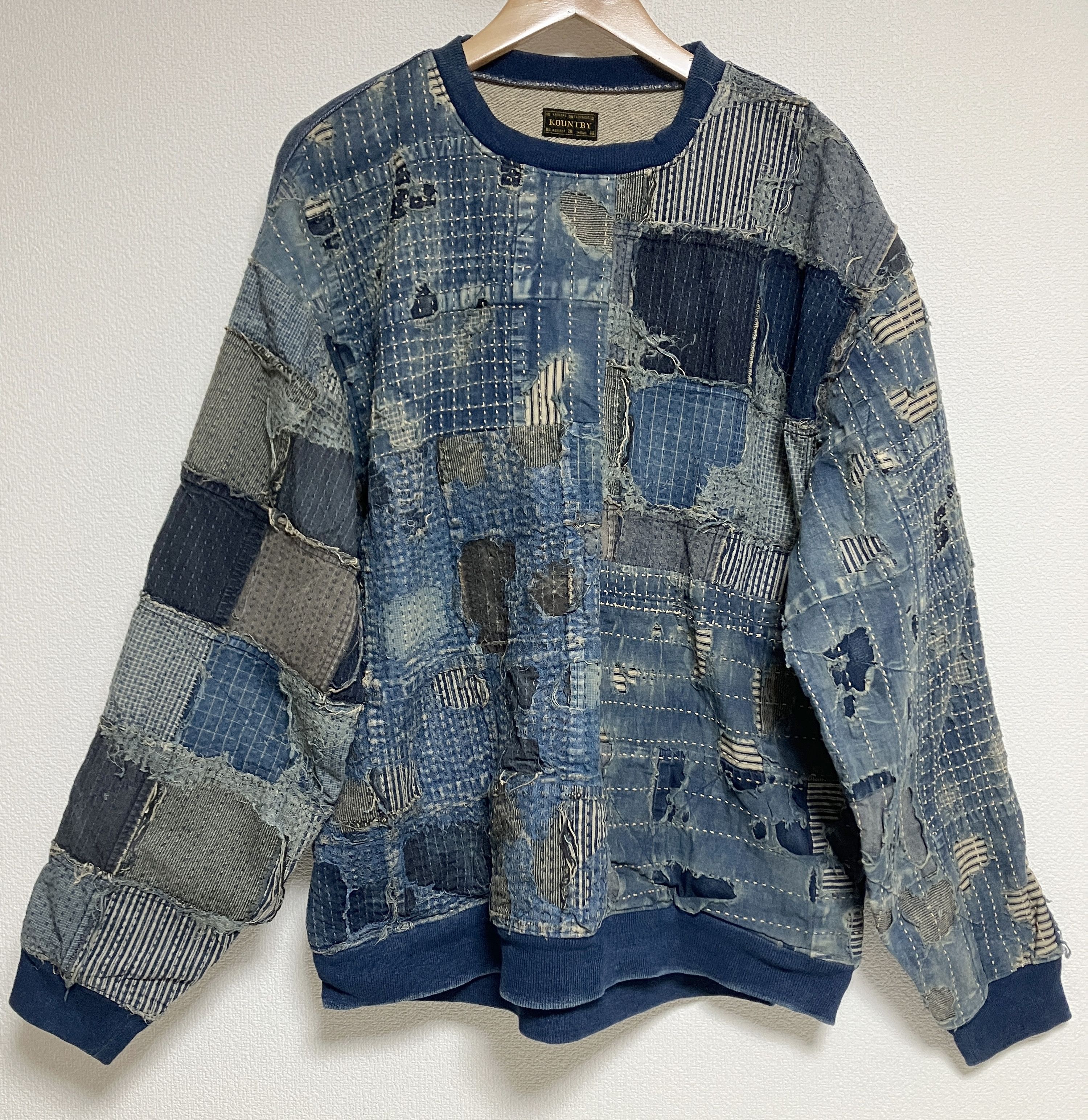 Kapital KAPITAL BORO IDG 2TONE BIG sweatshirt indigo brand new 1 Size US S / EU 44-46 / 1 - 1 Thumbnail