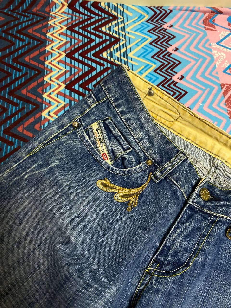 Diesel DIESEL jeans blue vintage crazy Y2K streetwear Size 31" - 5 Thumbnail