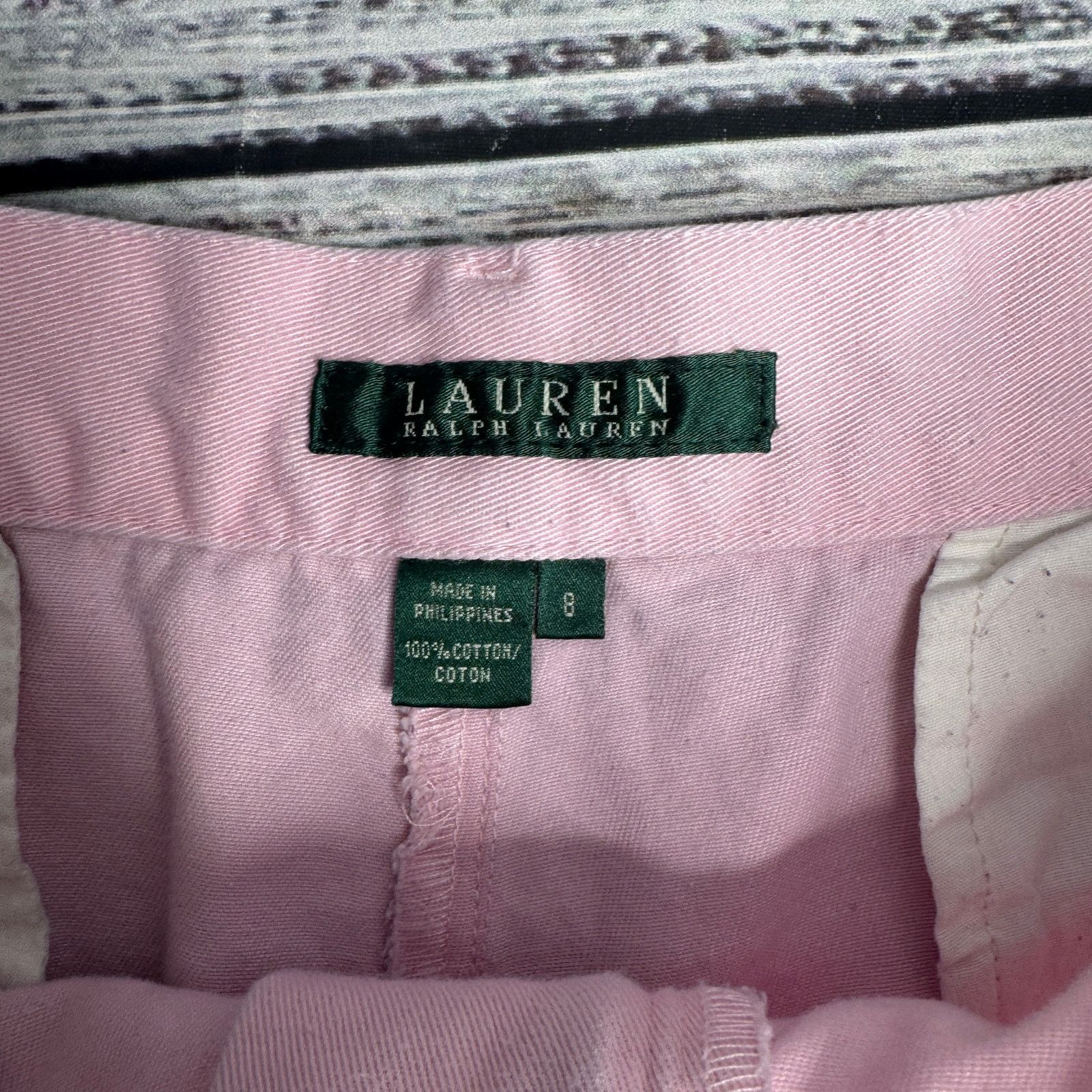 Lauren Ralph Lauren Lauren Ralph Lauren Pink Long Shorts Cotton Women's 8 Size 30" / US 8 / IT 44 - 2 Thumbnail