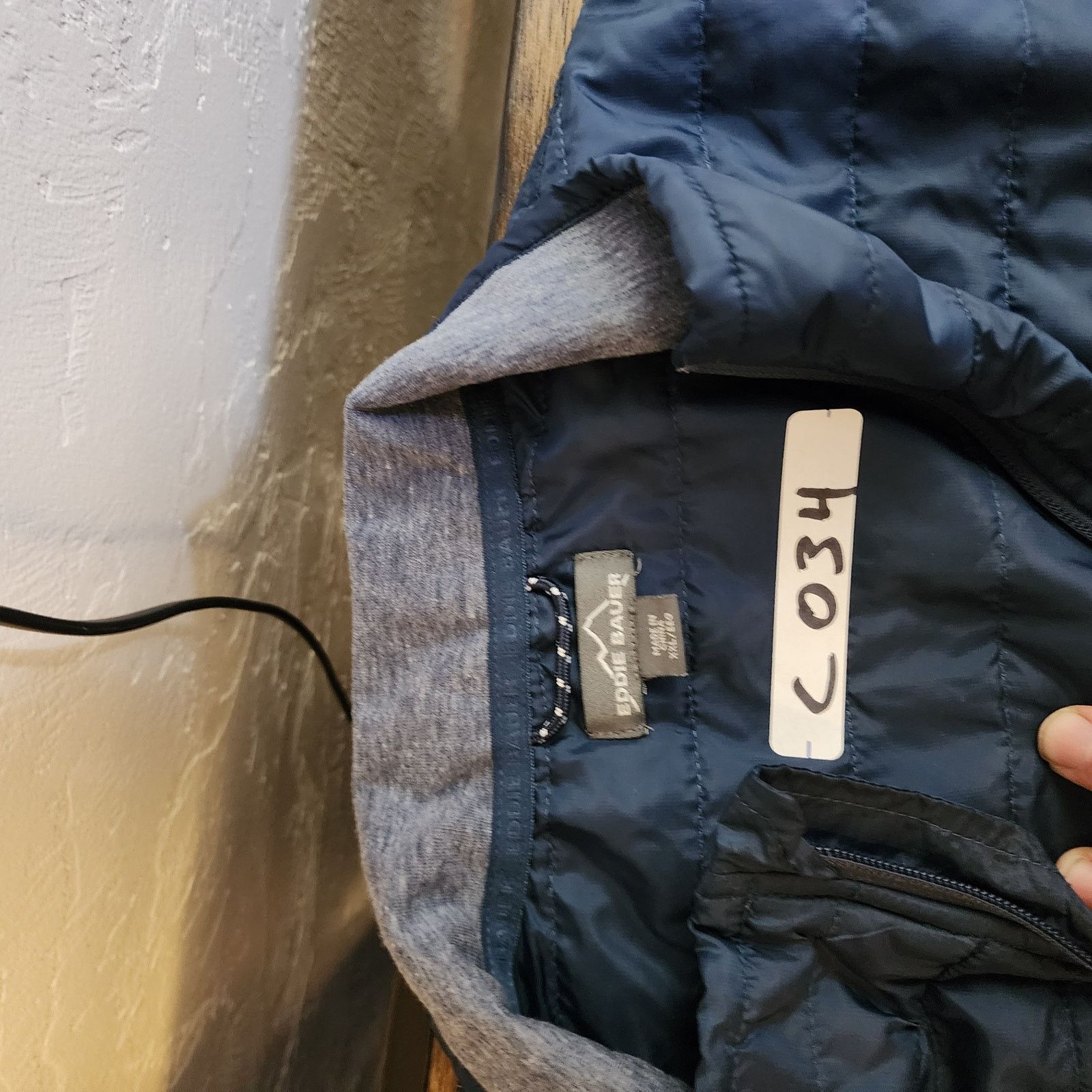Eddie Bauer Eddie Bauer 2XL Men's Fleece Puffer Mixed Media Jacket Gray Size US XXL / EU 58 / 5 - 8 Thumbnail
