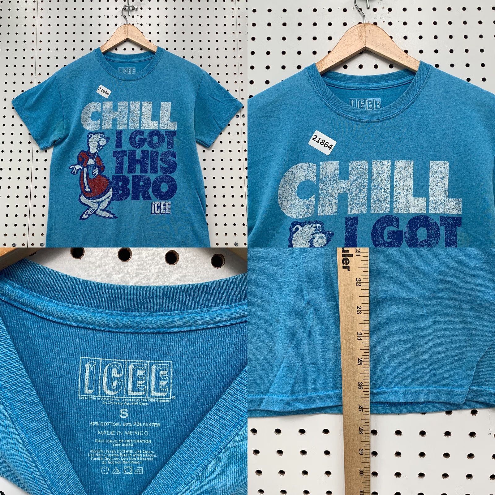 Vintage ICEE Chill I Got This Bro Shirt Blue Polar Bear Graphic Adult Small 18x27 Size US S / EU 44-46 / 1 - 8 Thumbnail