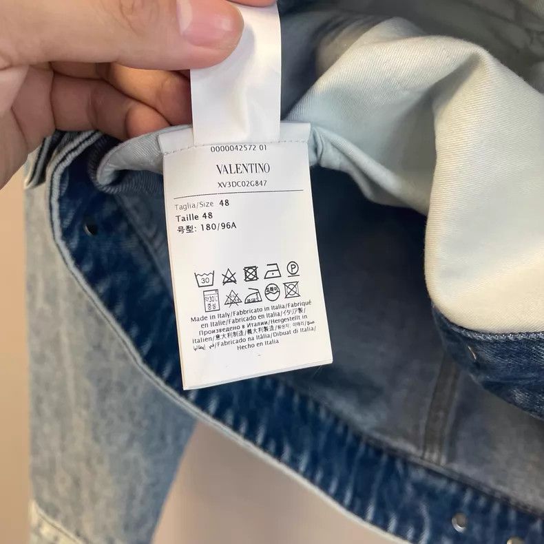 Versace Versace Big Vlogo washed denim jacket Size US M / EU 48-50 / 2 - 4 Thumbnail