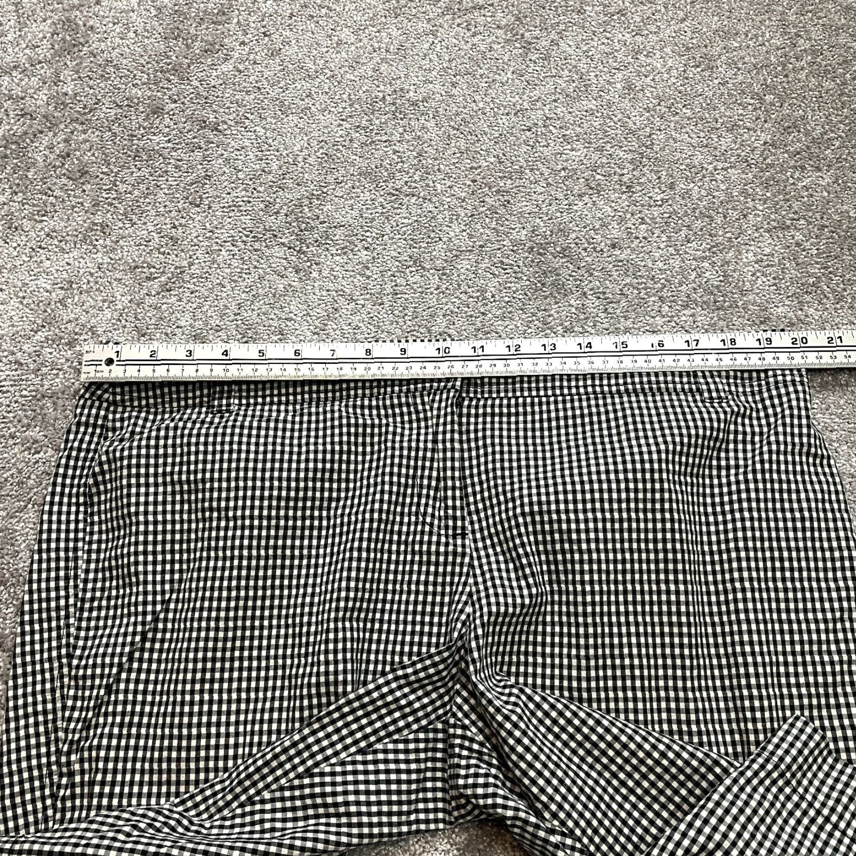 Vintage VINTAGE New York and Company Manhattan Chino Shorts Womens 18 Black White Plaid 12" Insm Size 27" / US 4 / IT 40 - 5 Thumbnail