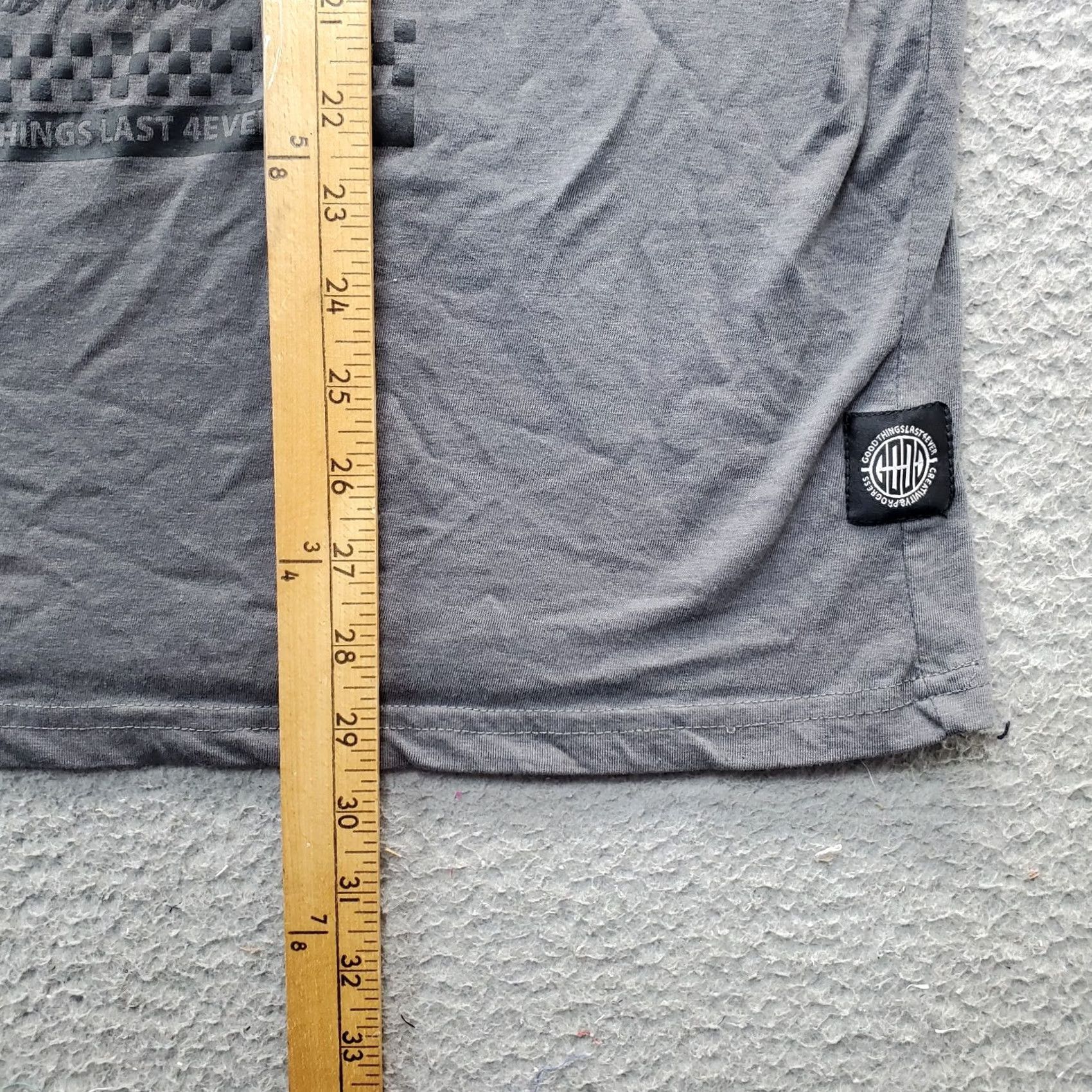 Vintage GTLY Pullover T-Shirt: Mens Size XL, Gray Graphic Print, Short Sleeve, Crew Neck, Cotton, Breathable, Logo, Outdoor, XX23 Size US XL / EU 56 / 4 - 4 Thumbnail