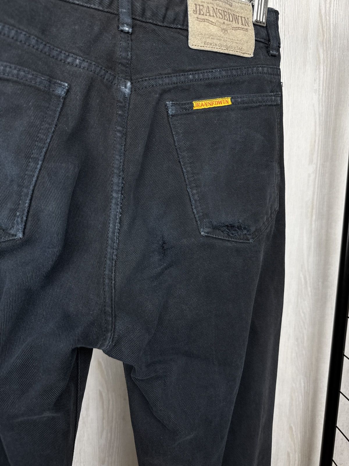 Edwin JeansEdwin international black distressed denim jeans japan Size US 30 / EU 46 - 10 Thumbnail