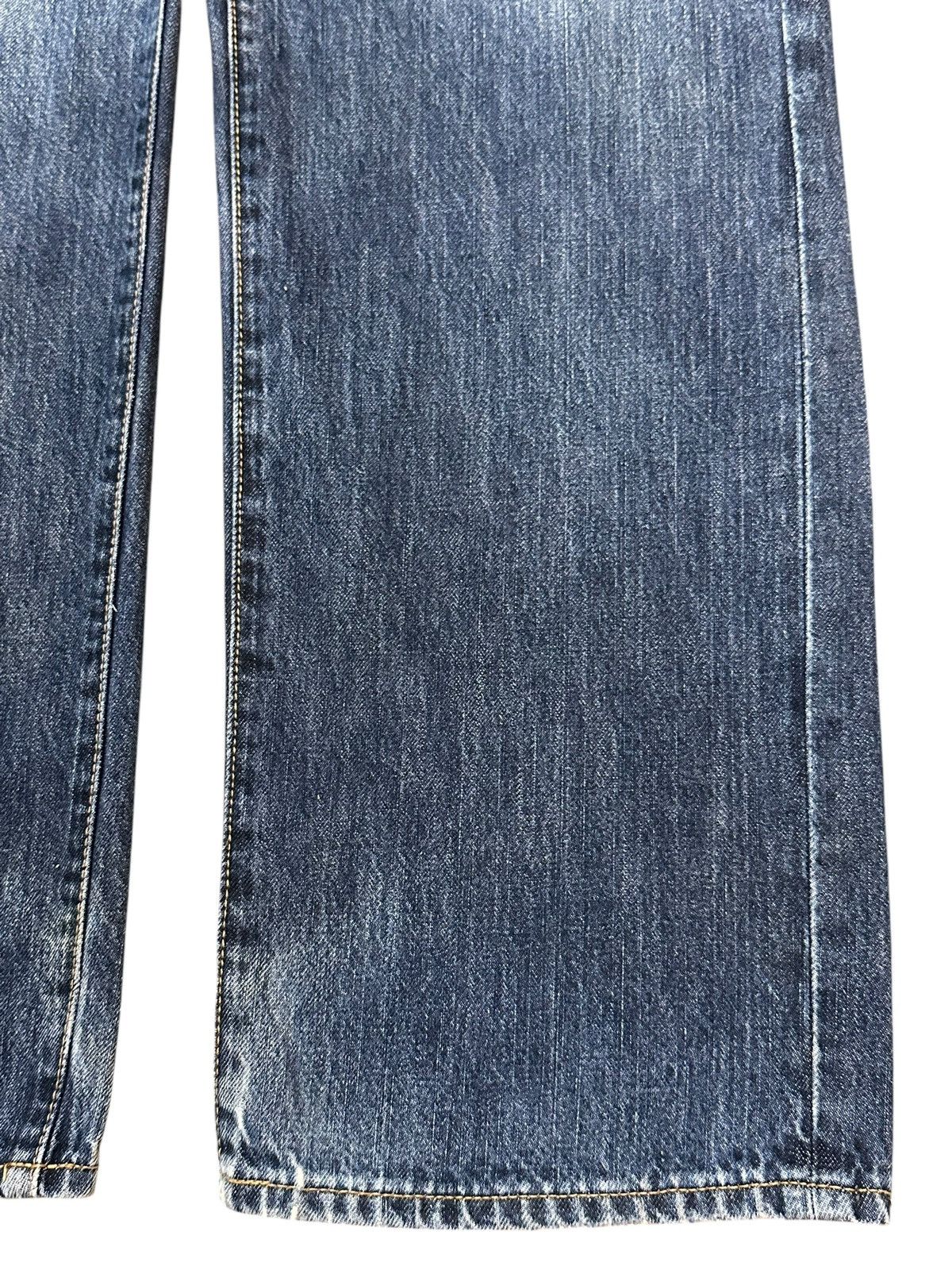 GU Vintage Japanese Brand GU Faded Wash Distressed Baggy Jeans Size US 34 / EU 50 - 8 Thumbnail