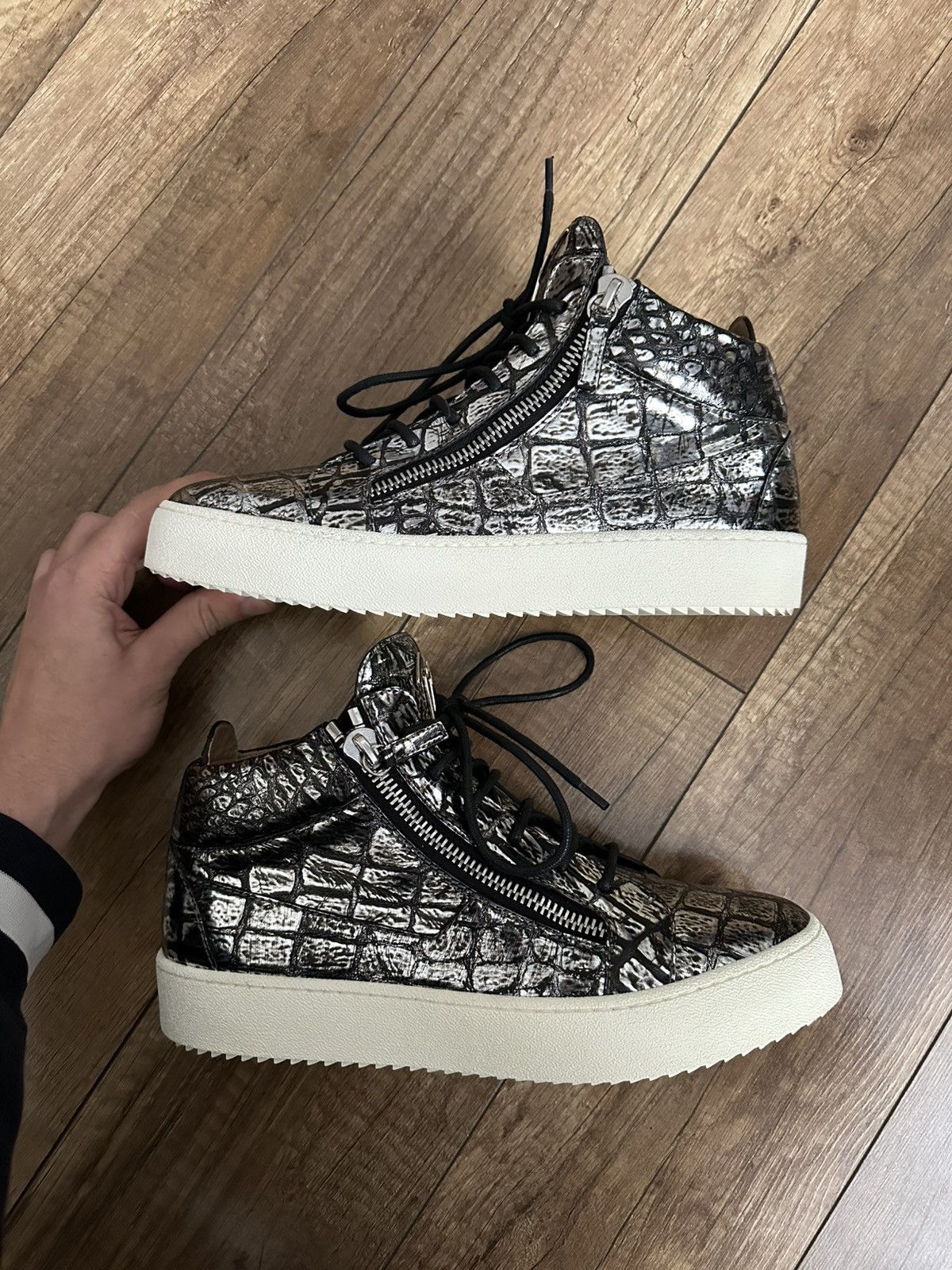 Giuseppe Zanotti Giuseppe Zanotti Kriss High Top Sneakers Shoes Size US 9 / EU 42 - 4 Thumbnail