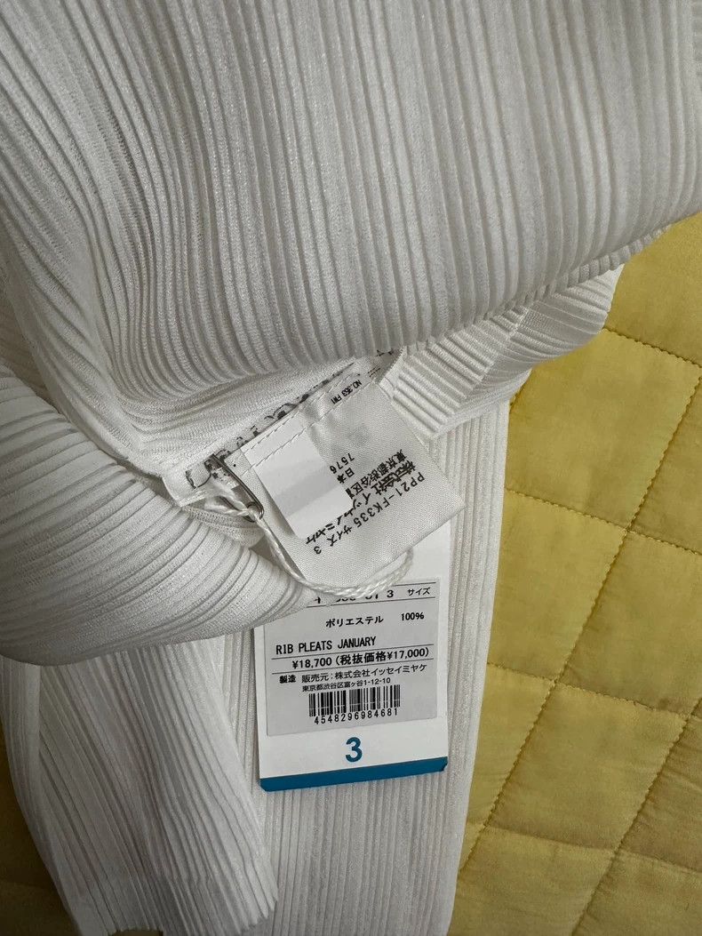 Issey Miyake issey miyake size:3 White high collar and long sleeves 250 Size XXS / US 00 / IT 34 - 2 Thumbnail